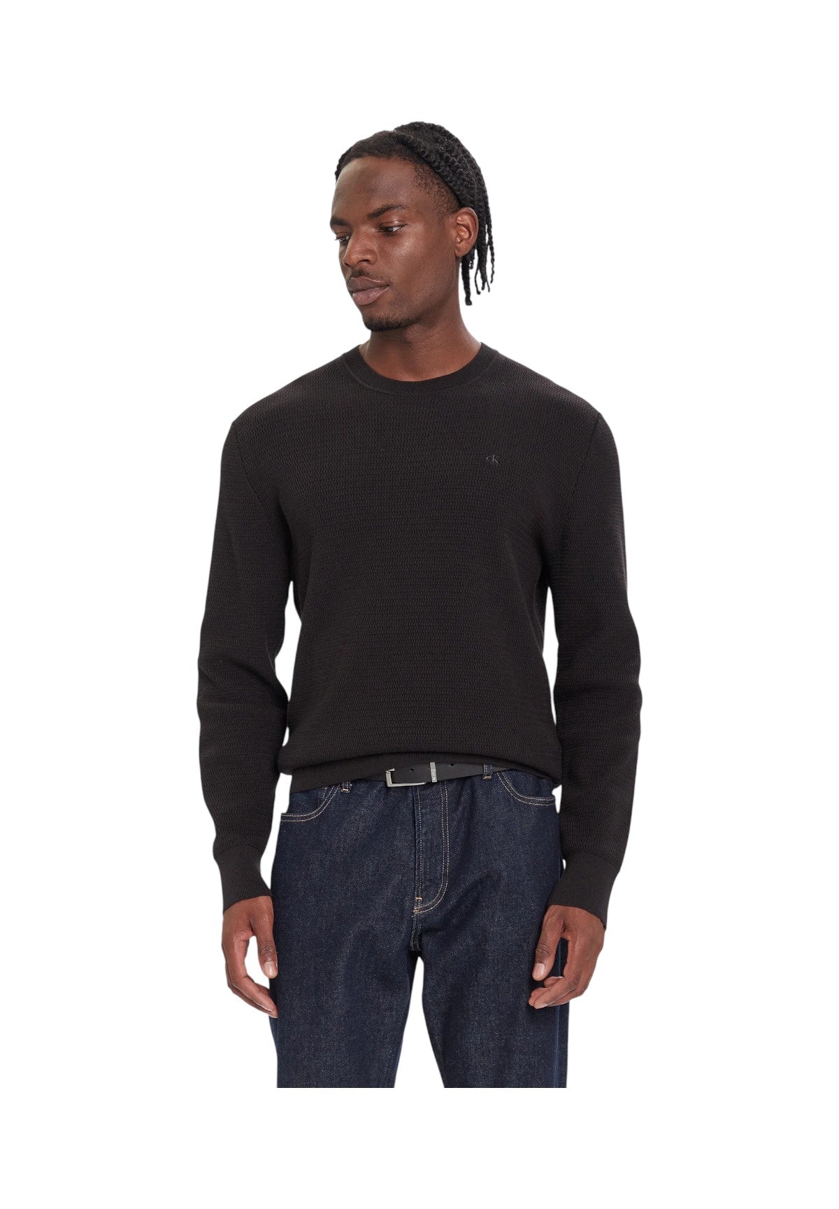 Maglione Girocollo Texture LV04LB327G Black