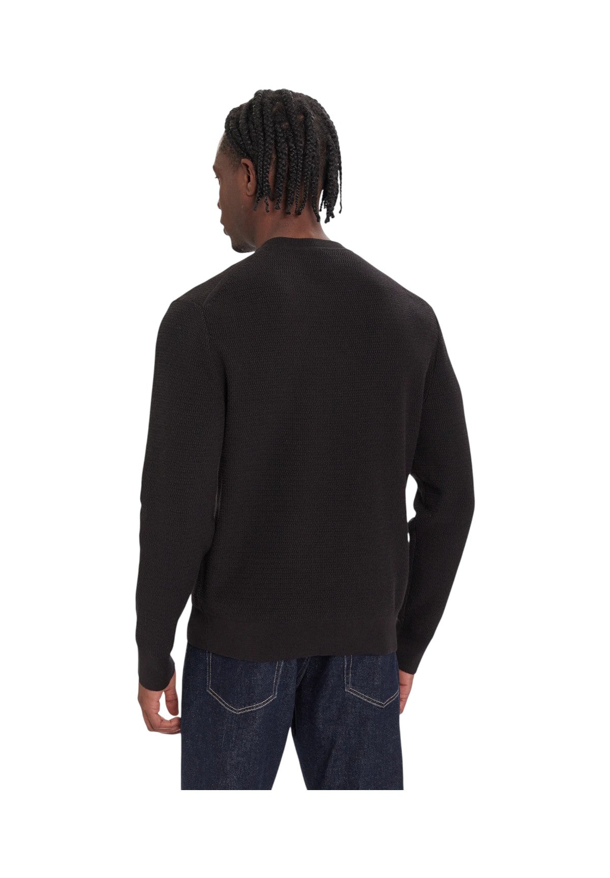 Maglione Girocollo Texture LV04LB327G Black