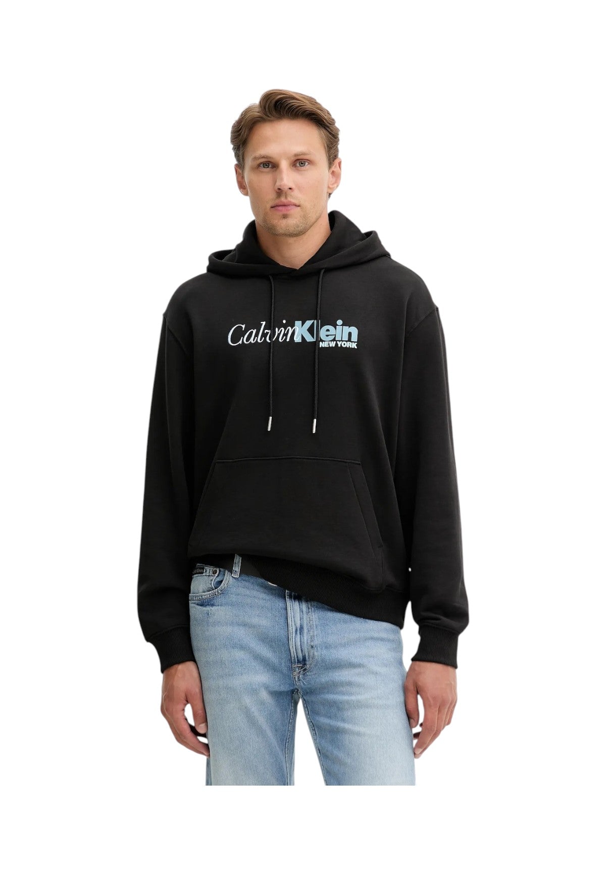 Felpa Pullover con Cappuccio Terry Cursi LV04LD241G Black