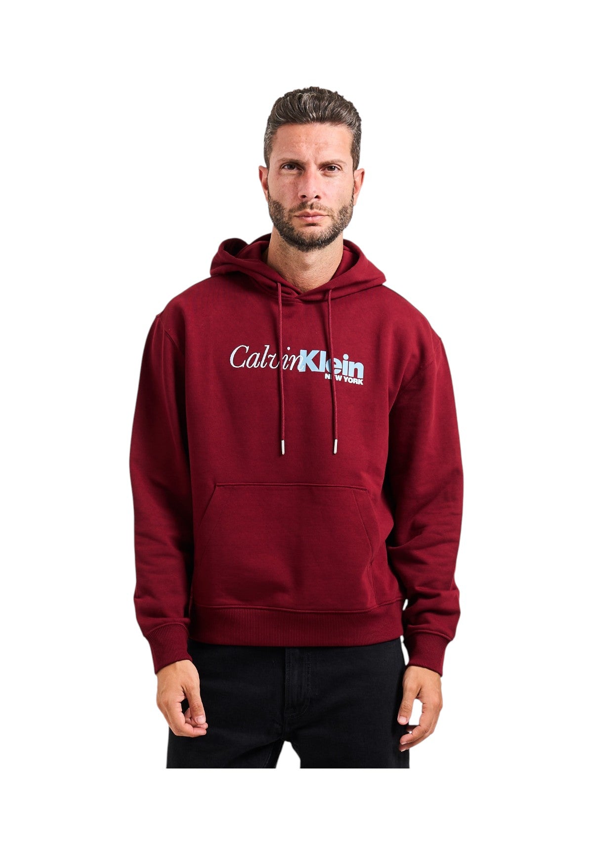 Felpa Pullover con Cappuccio Terry Cursi LV04LD241G Renaissance Red