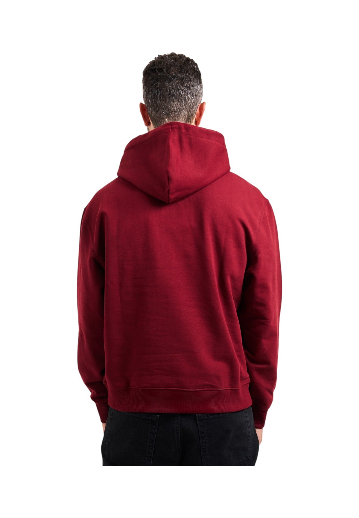 Felpa Pullover con Cappuccio Terry Cursi LV04LD241G Renaissance Red
