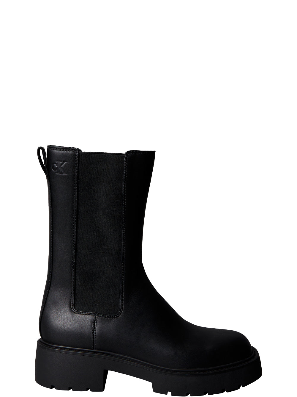 Stivaletti Chunky High Chelsea YW0YW01909 CK Black