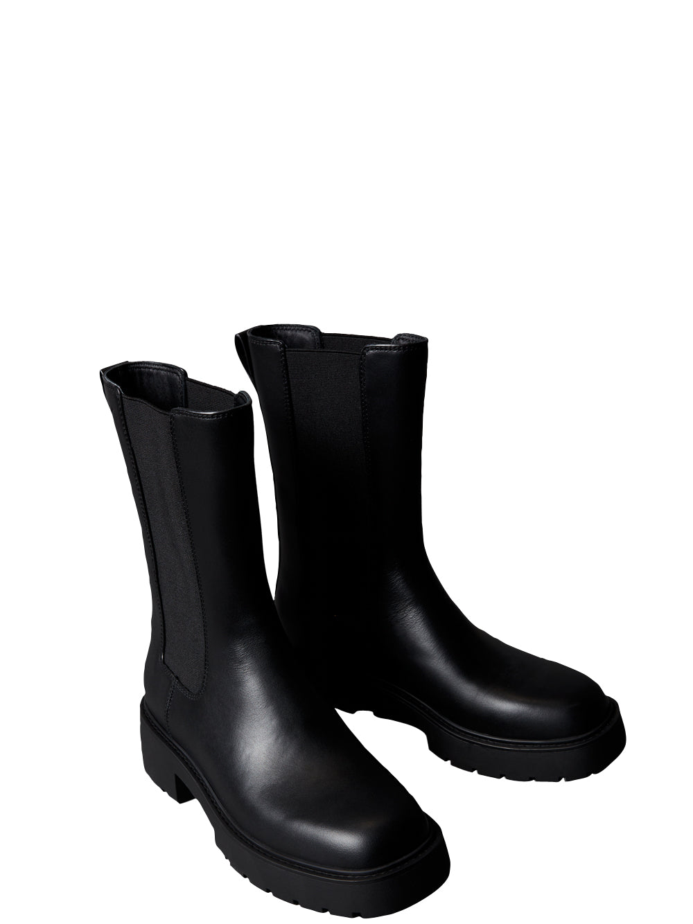 Stivaletti Chunky High Chelsea YW0YW01909 CK Black