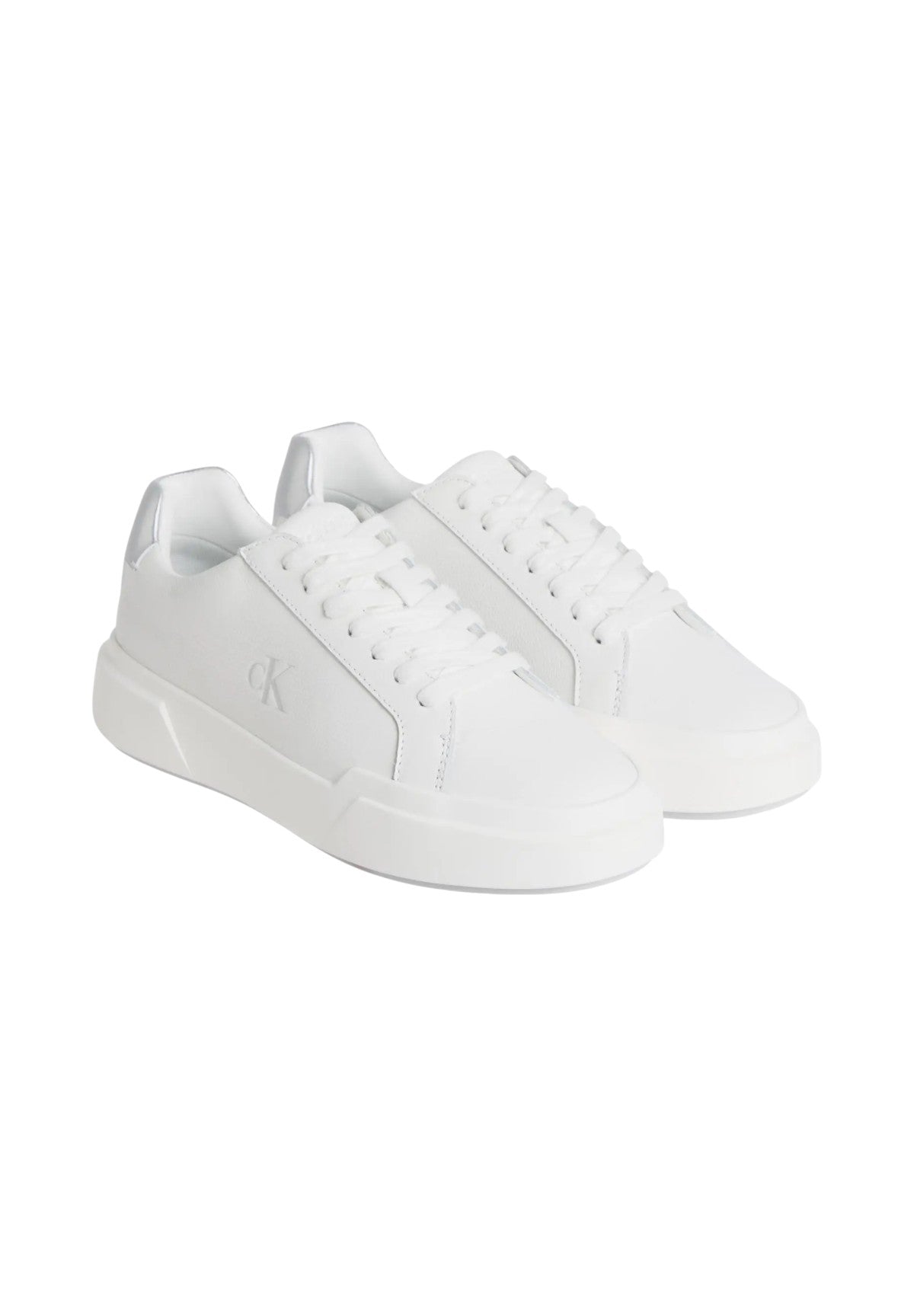 Sneakers Chunky Cupsole YW0YW01948 Bright White, Silver