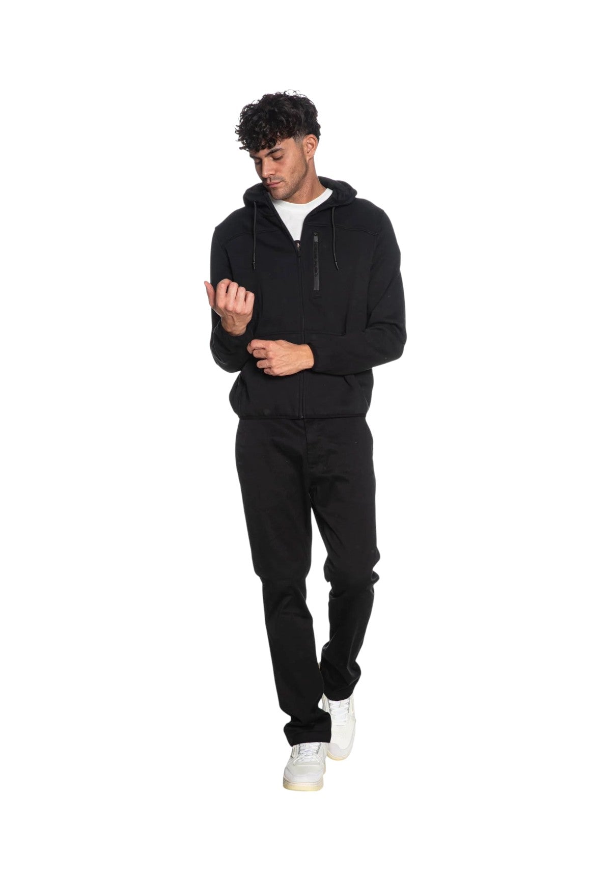 Felpa Full-Zip con Cappuccio YURI 3.0 Jet Black
