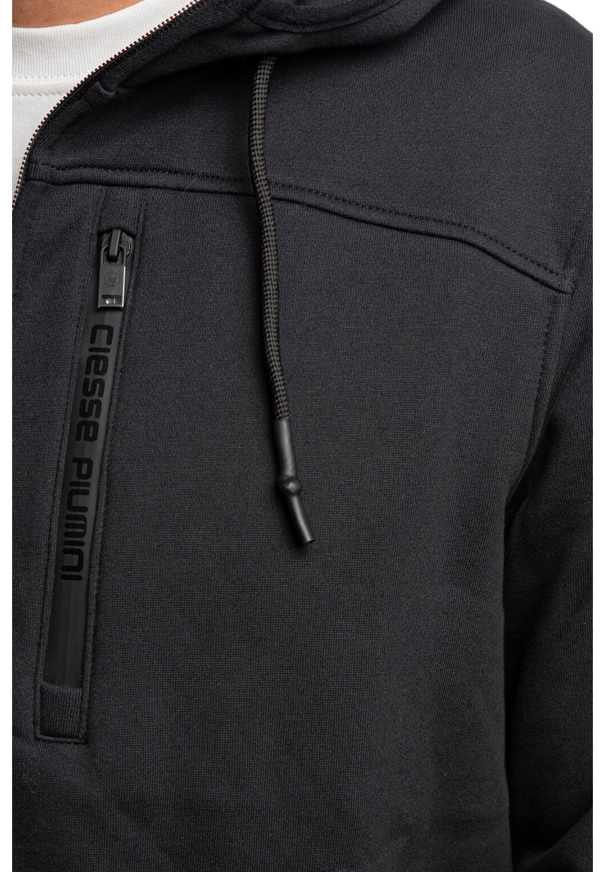 Felpa Full-Zip con Cappuccio YURI 3.0 Jet Black