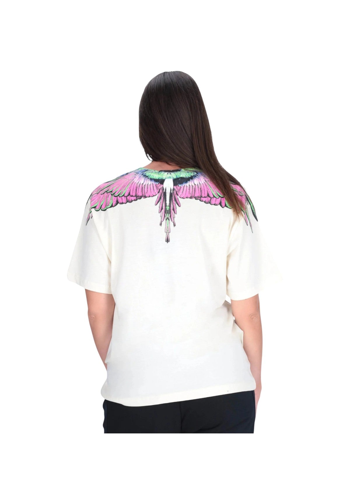 Maglia 25ICM30001 Latte, Pink Wings