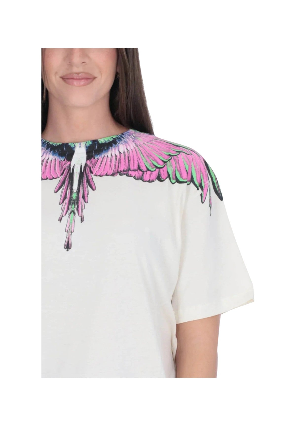 Maglia 25ICM30001 Latte, Pink Wings