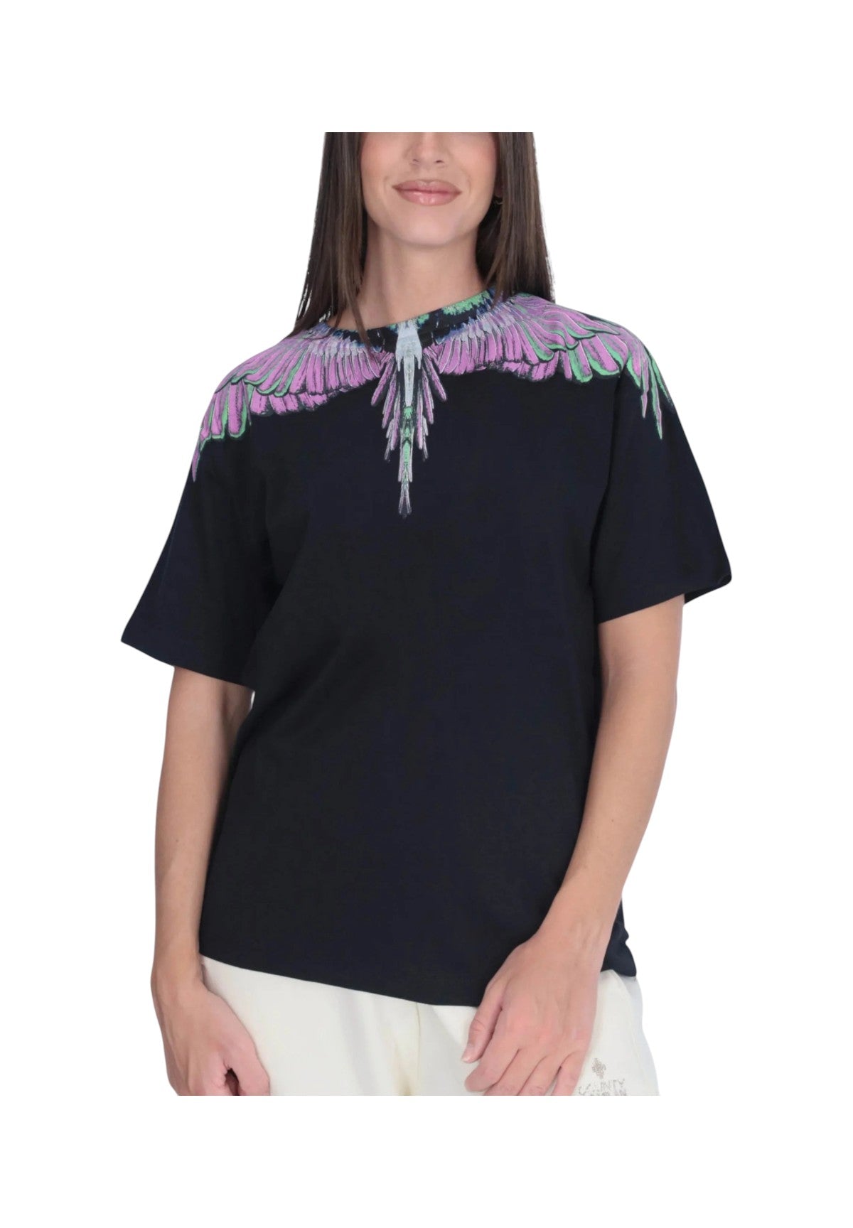 Maglia 25ICM30001 Nero, Pink Wings