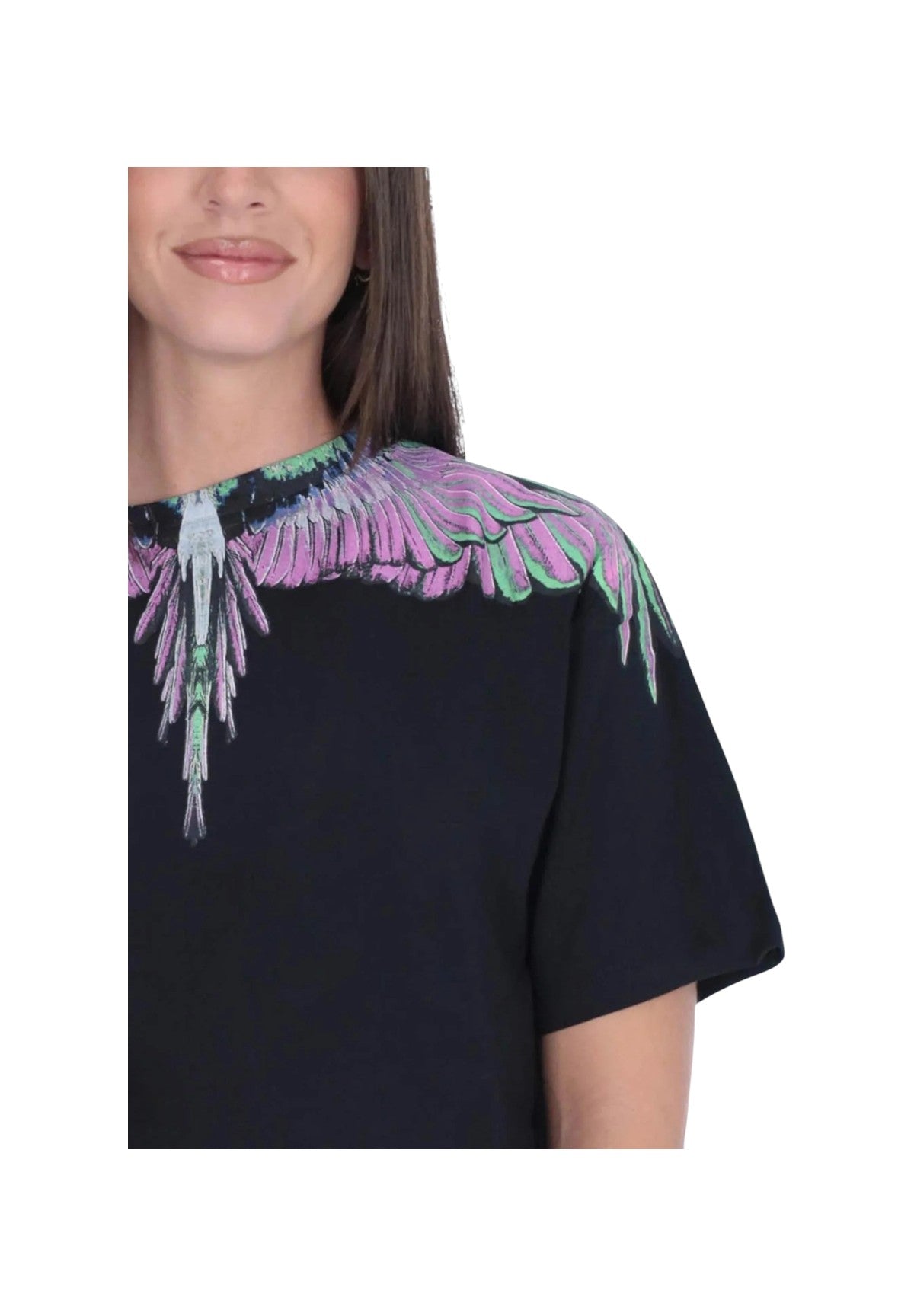 Maglia 25ICM30001 Nero, Pink Wings