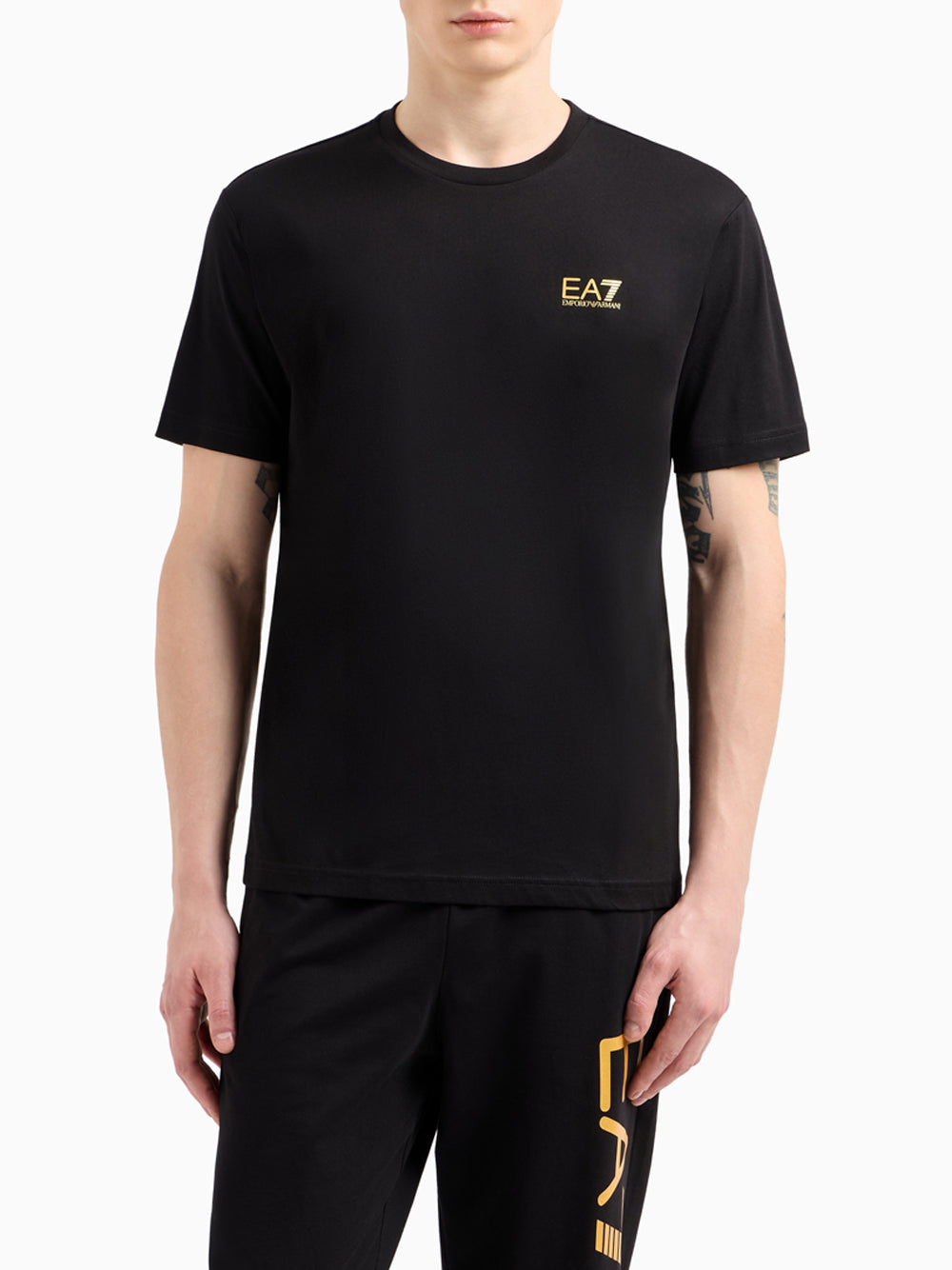 T-shirt a Maniche Corte 7M000567 Black, Gold