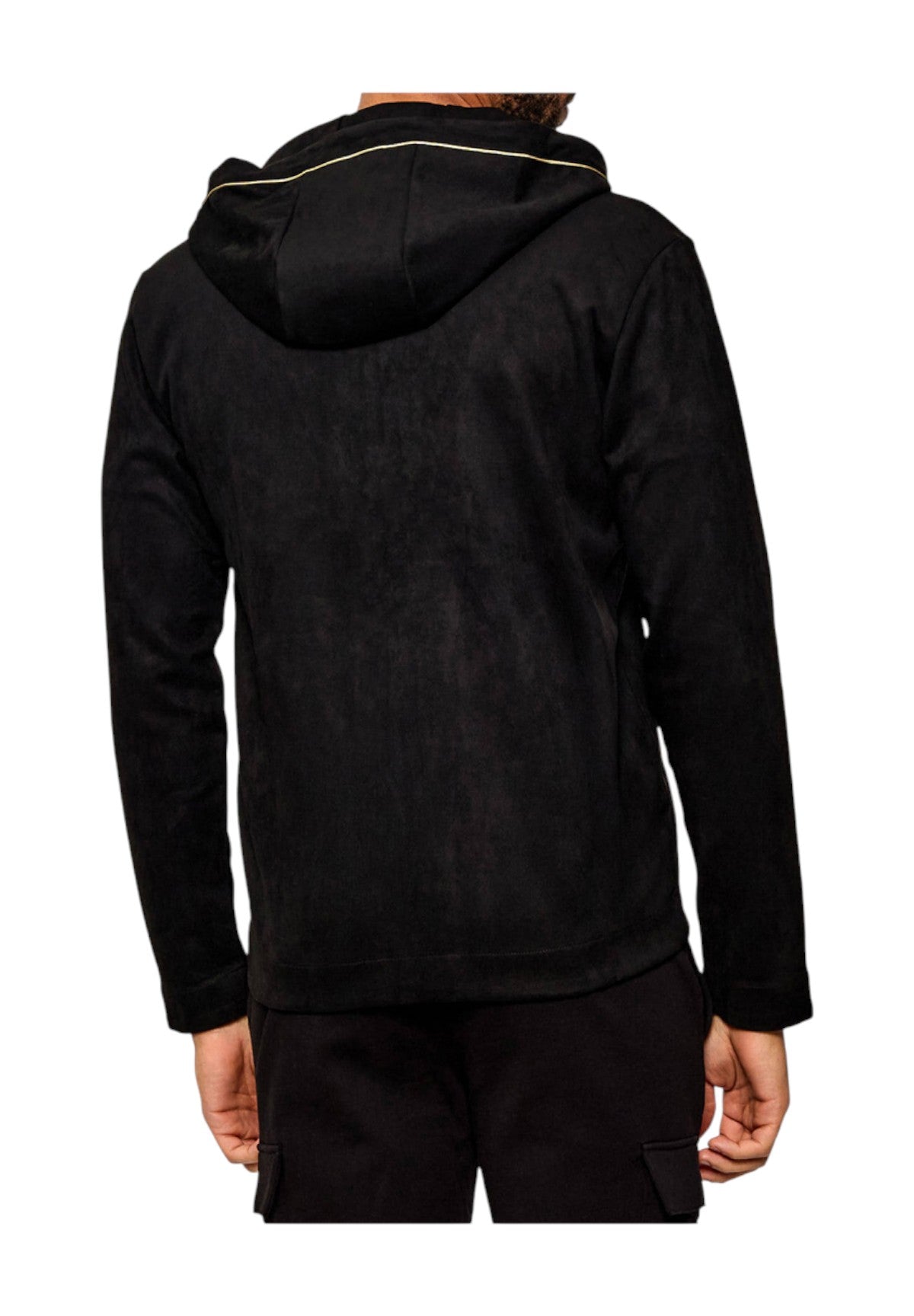 Felpa Full-Zip con Cappuccio 7M000675 Black