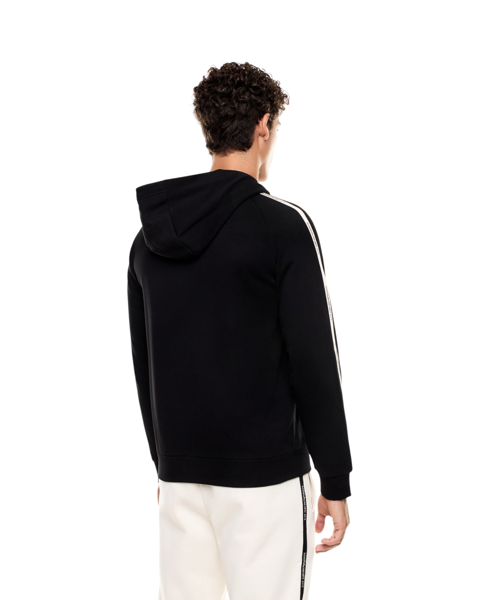 Felpa Full-Zip con Cappuccio 7M000973 Black