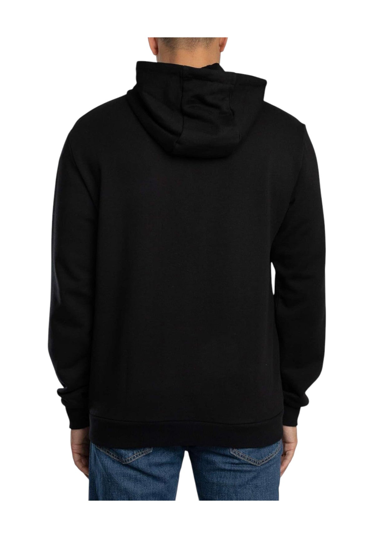 Felpa Pullover con Cappuccio 7M001190 Black