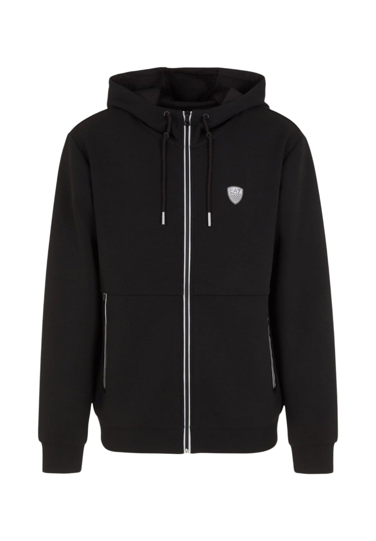 Felpa Full-Zip con Cappuccio 8NPM20 Black