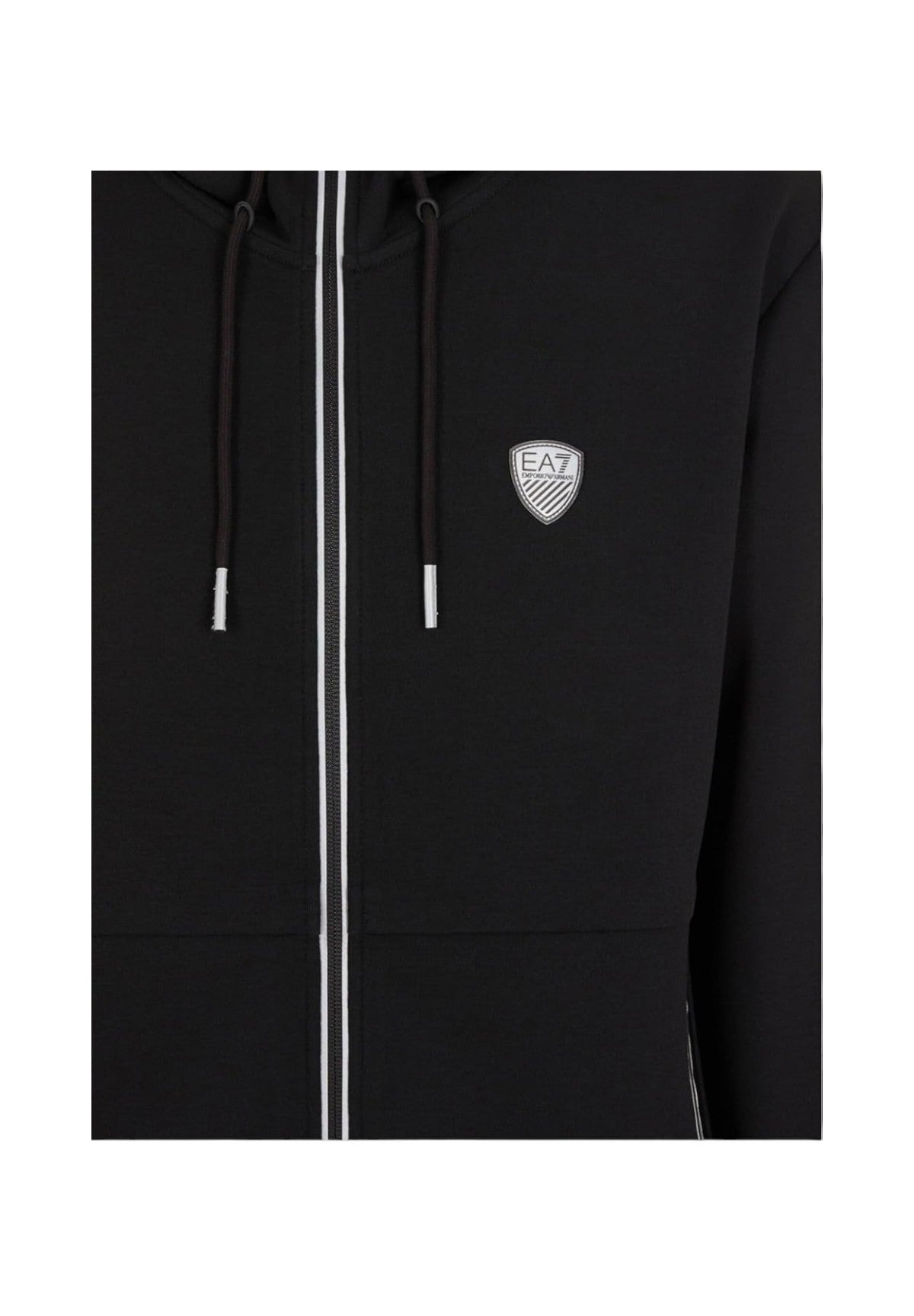 Felpa Full-Zip con Cappuccio 8NPM20 Black
