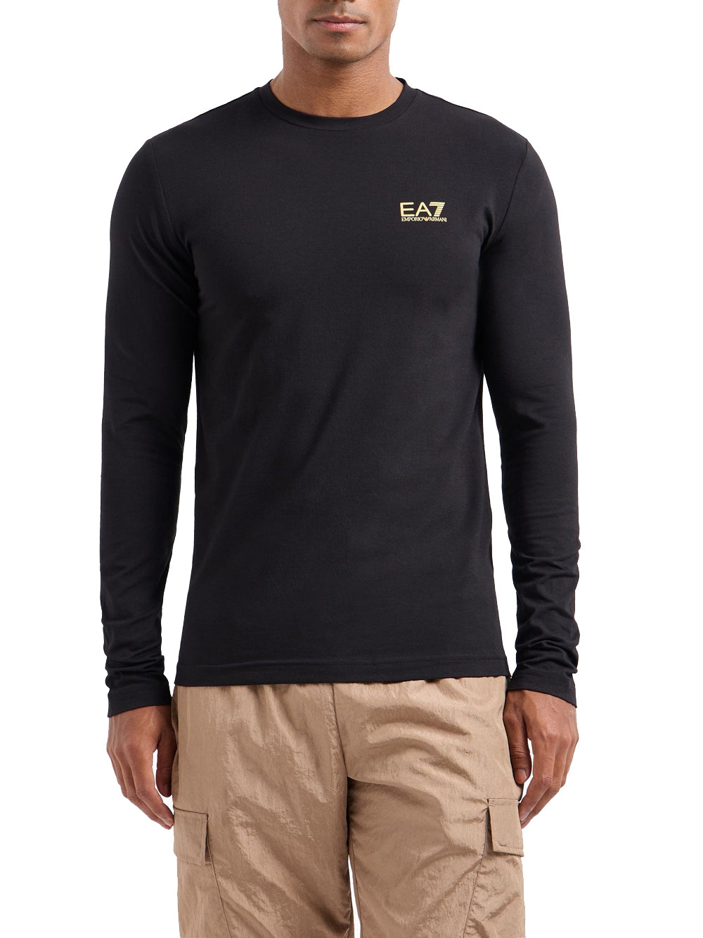 T-shirt a Maniche Lunghe 8NPT28 Black