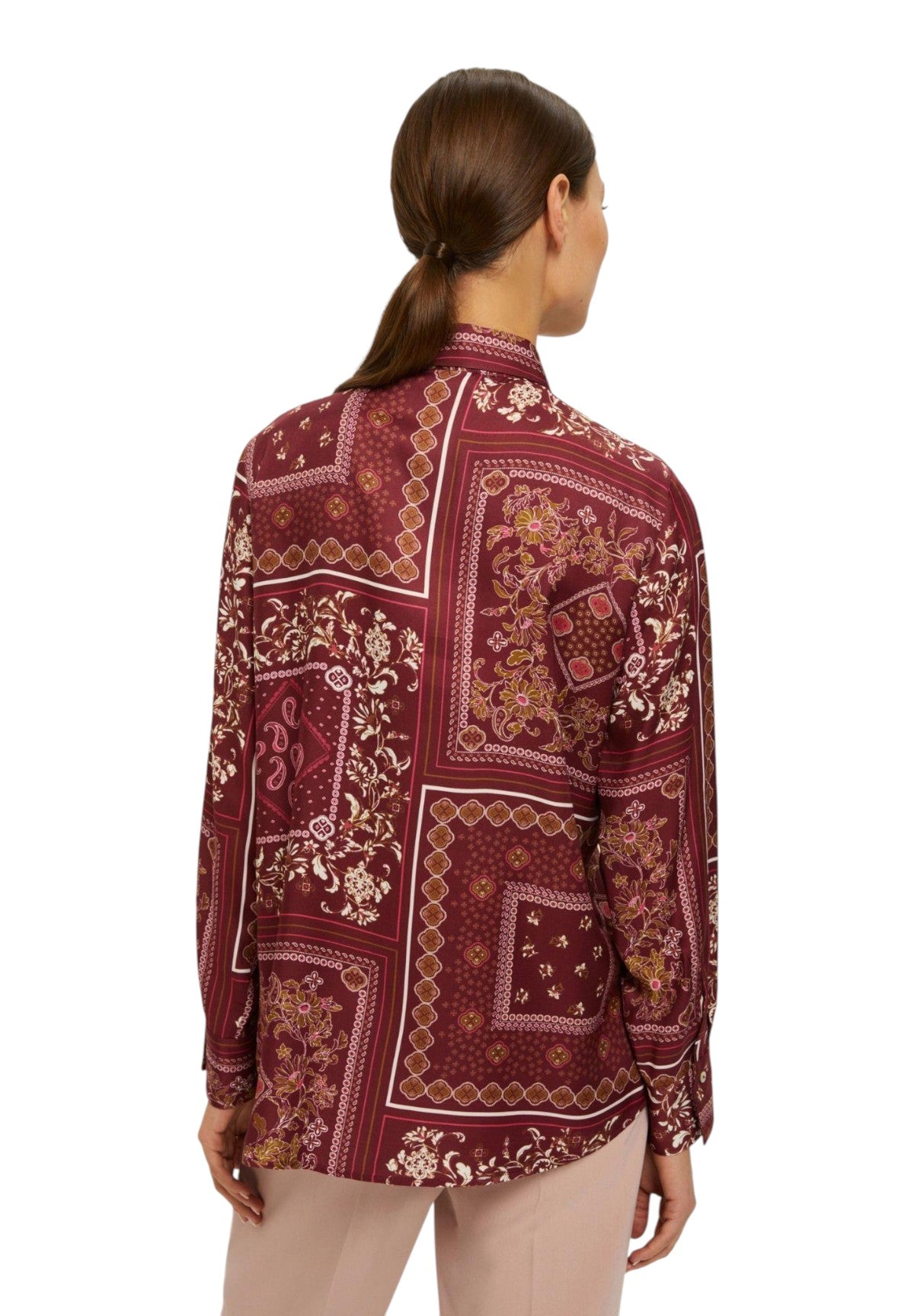 Camicia a Maniche Lunghe 2525116034200 BRUNICO Bordeaux