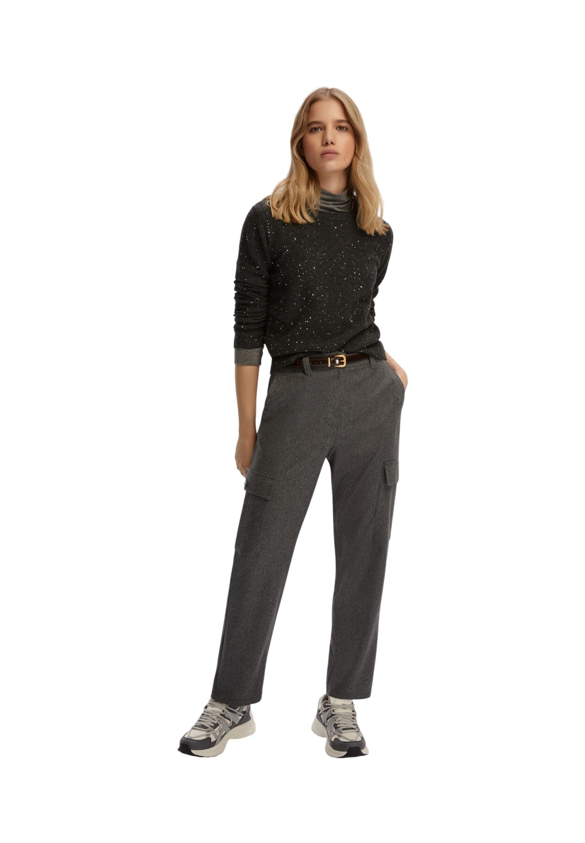 Pantaloni 2525136142200 CANZONE Grigio scuro