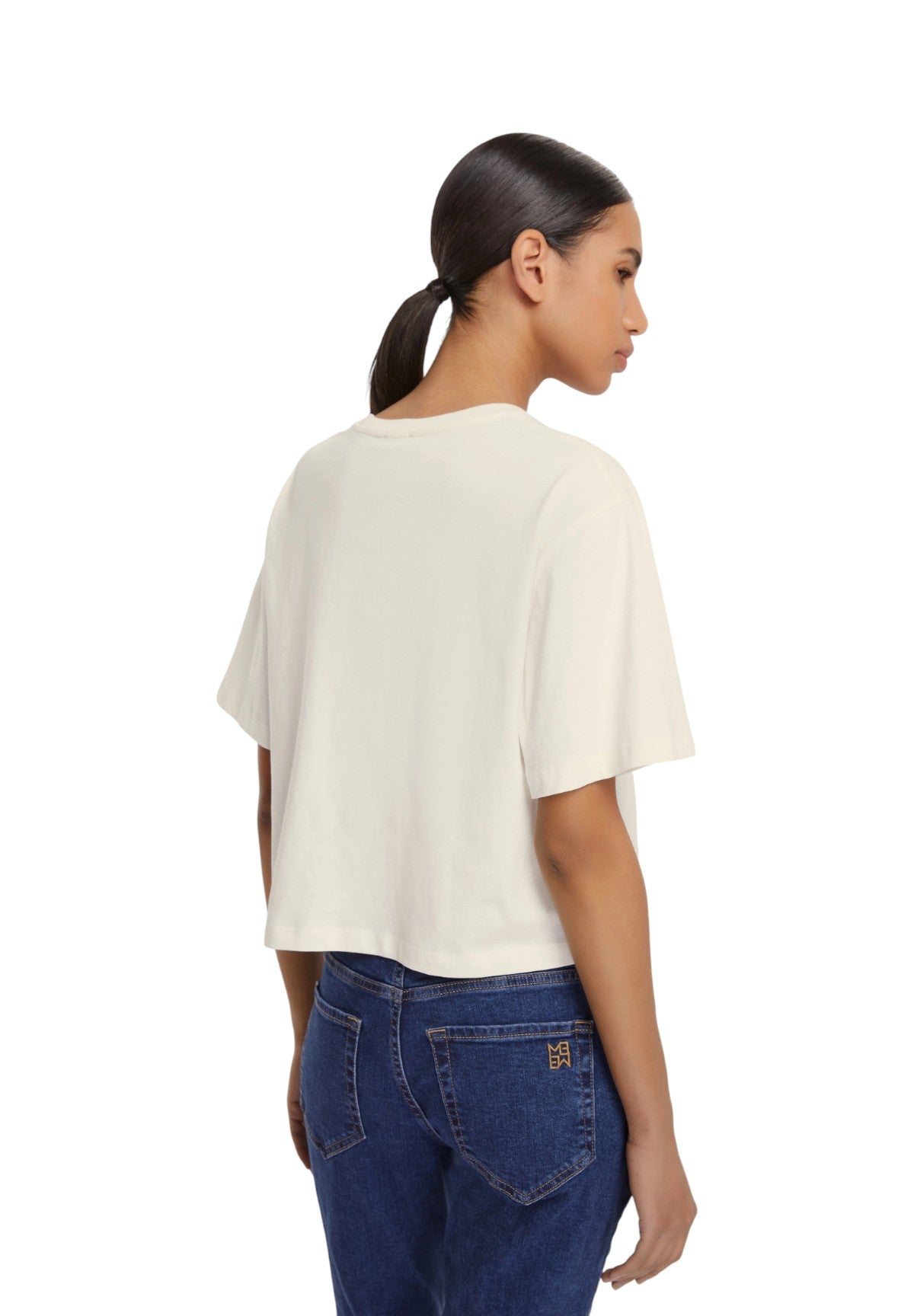 T-shirt a Maniche Corte 2525976021200 MICAELABIS Panna