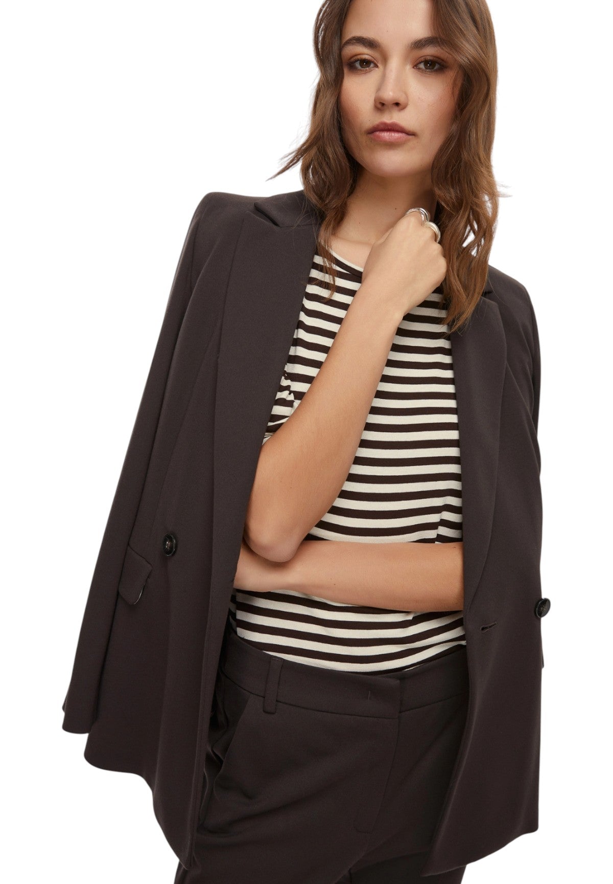 T-shirt a Maniche Lunghe 2525976051200 POLPO Marrone