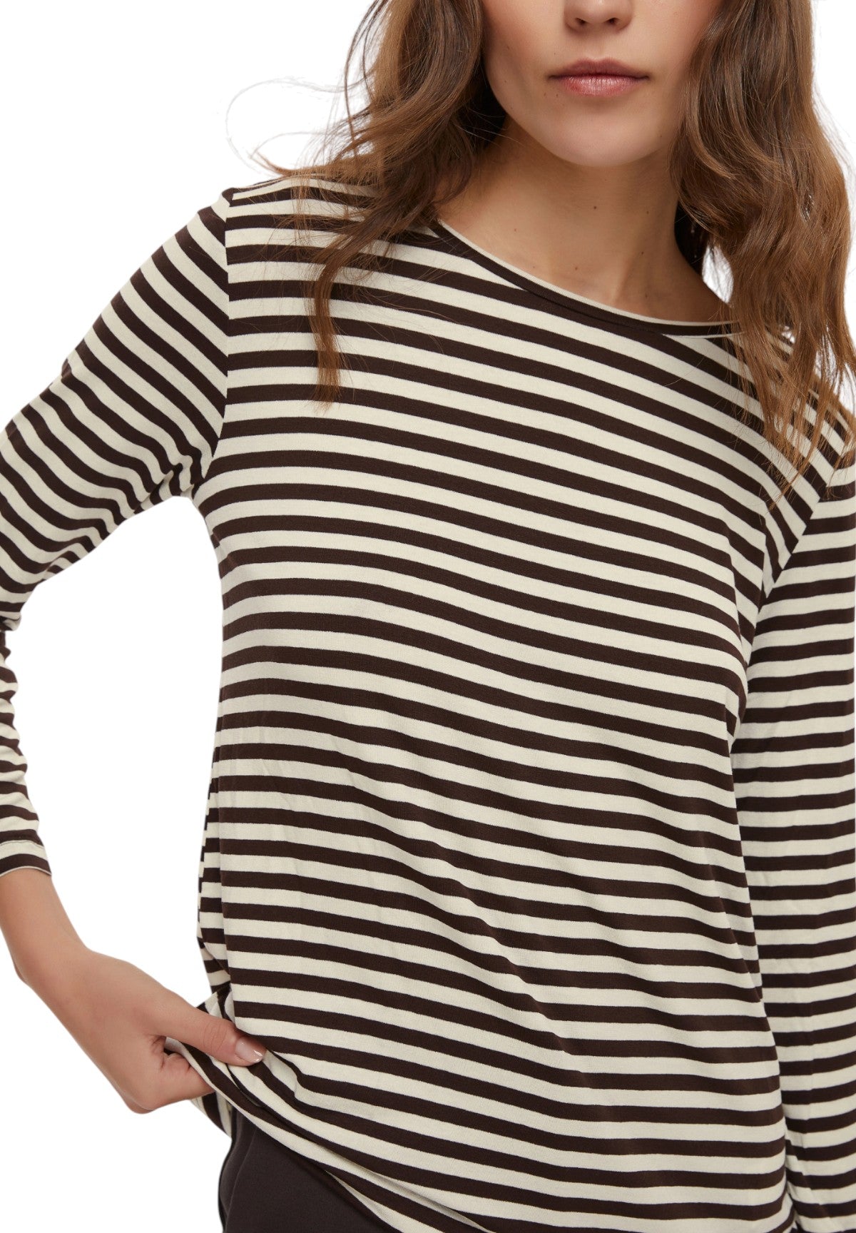 T-shirt a Maniche Lunghe 2525976051200 POLPO Marrone