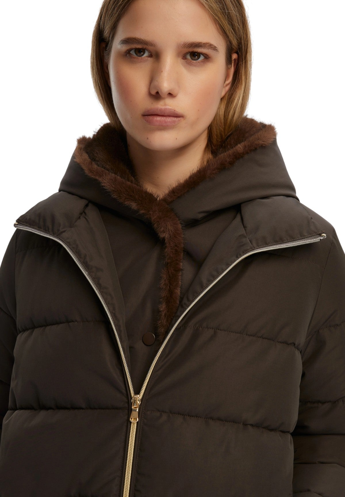 Piumino Pesante 2525486062200 RETORE Cioccolato