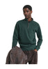 Gant Maglione Collo Alto Ribbed Half Zip 2068028 Khaki Mel
