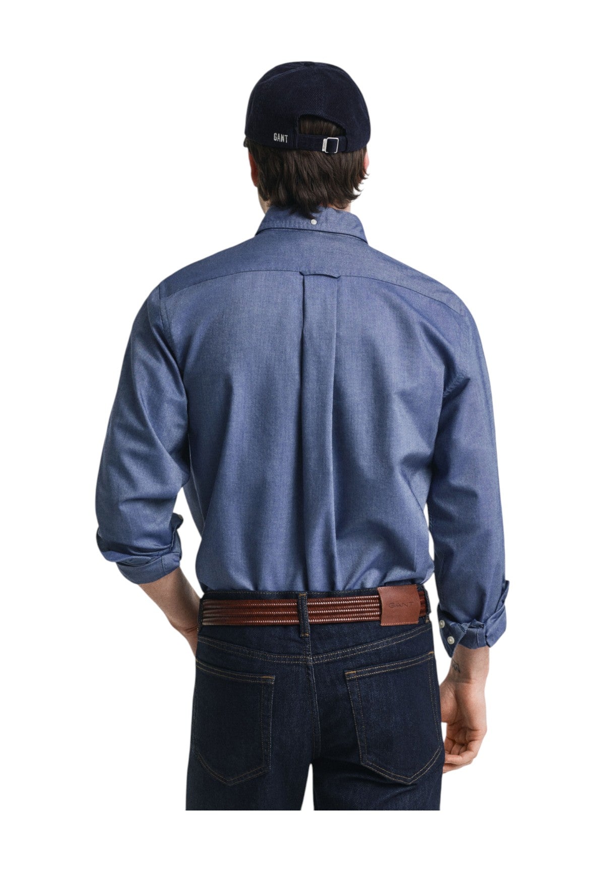 Camicia a Maniche Lunghe Classic Oxford 3000200 Persian Blue