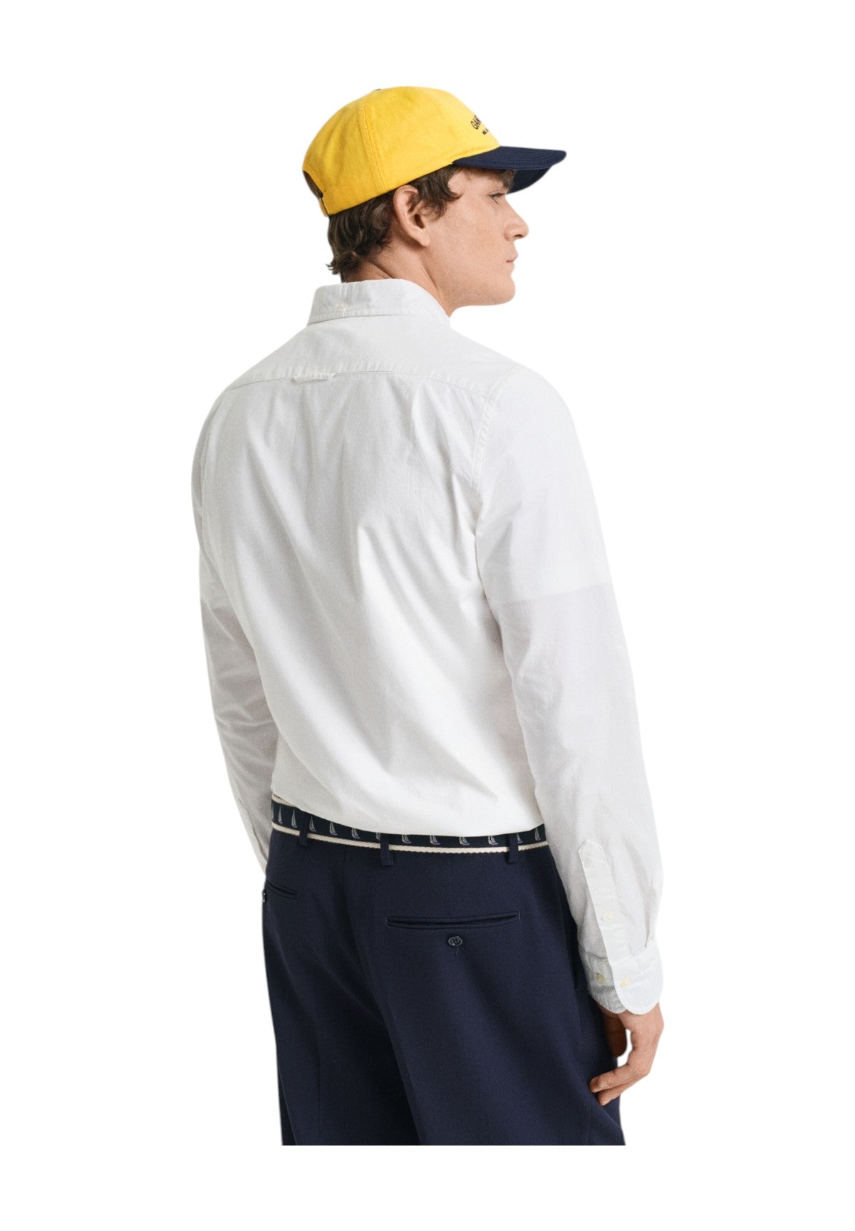 Camicia a Maniche Lunghe Slim Stretch Oxford 3230115 White