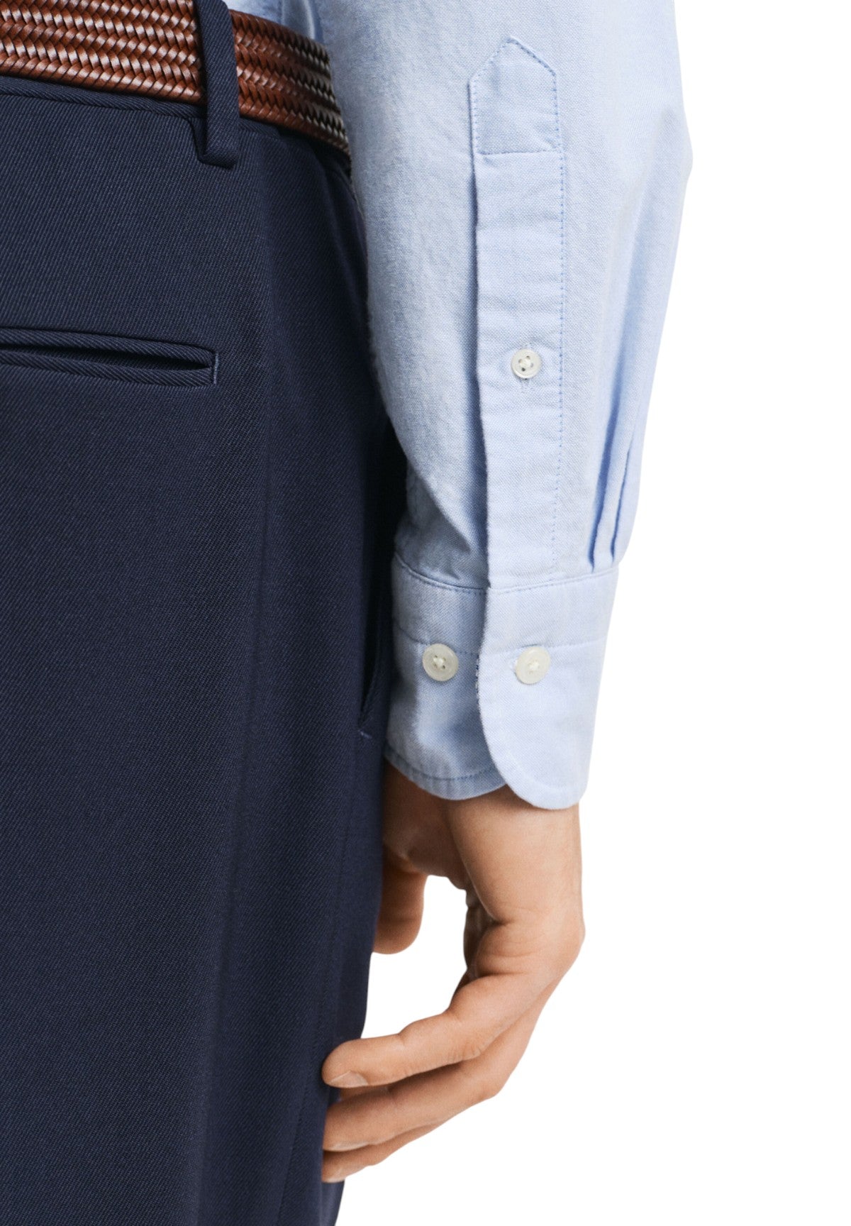 Camicia a Maniche Lunghe Oxford 3230115 Light blue