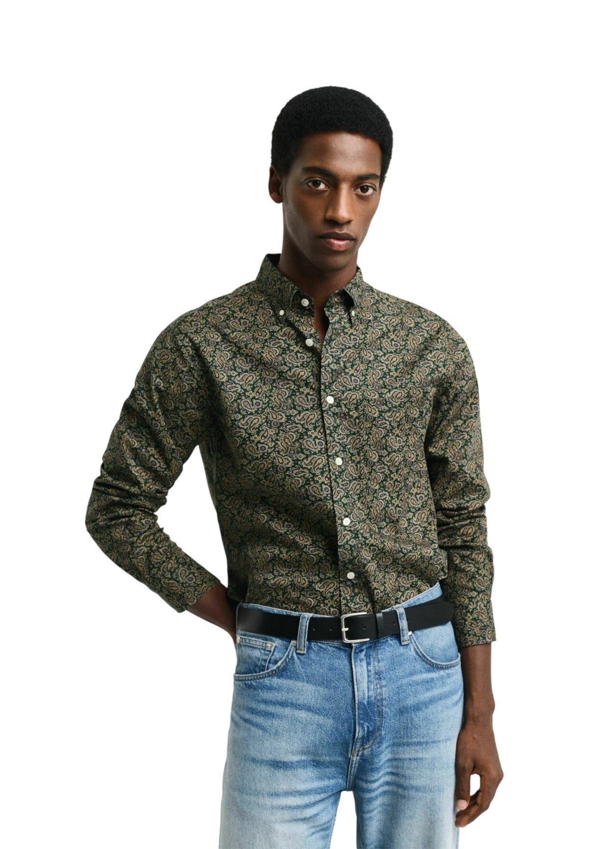 Camicia a Maniche Lunghe 3250221 Tartan Green