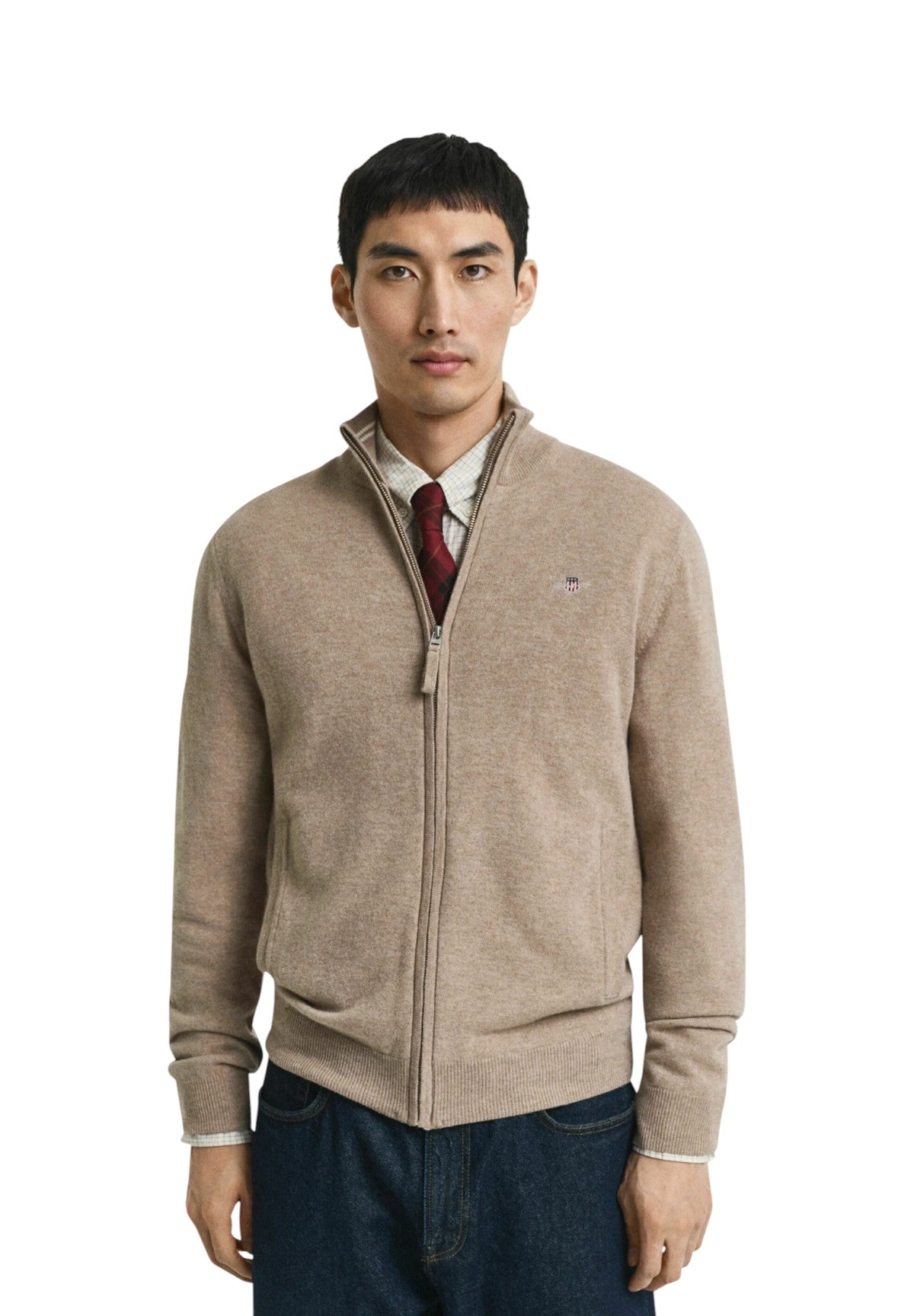 Cardigan Casual 8030164 Dk Sand Melange