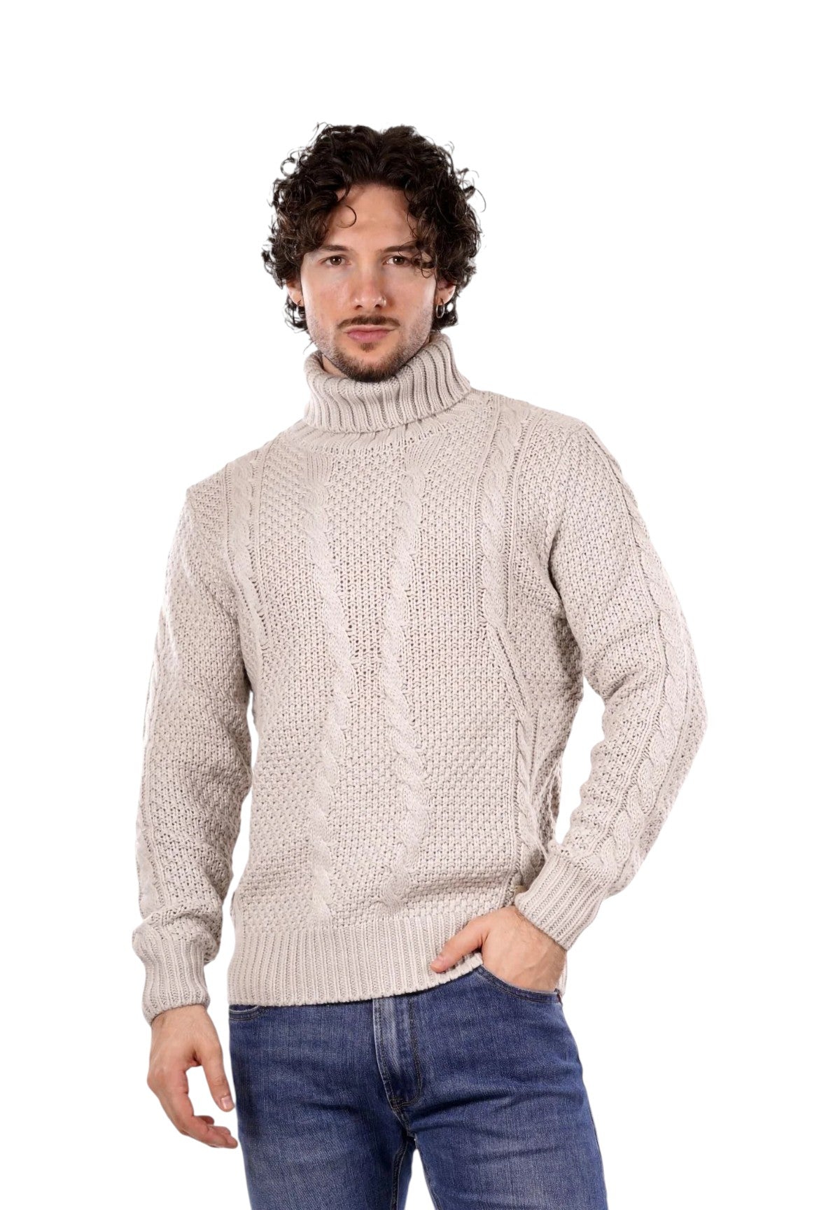 Maglione Collo Alto BW793-F25 Ice