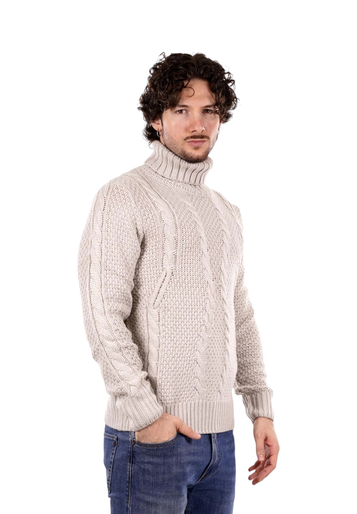 Maglione Collo Alto BW793-F25 Ice