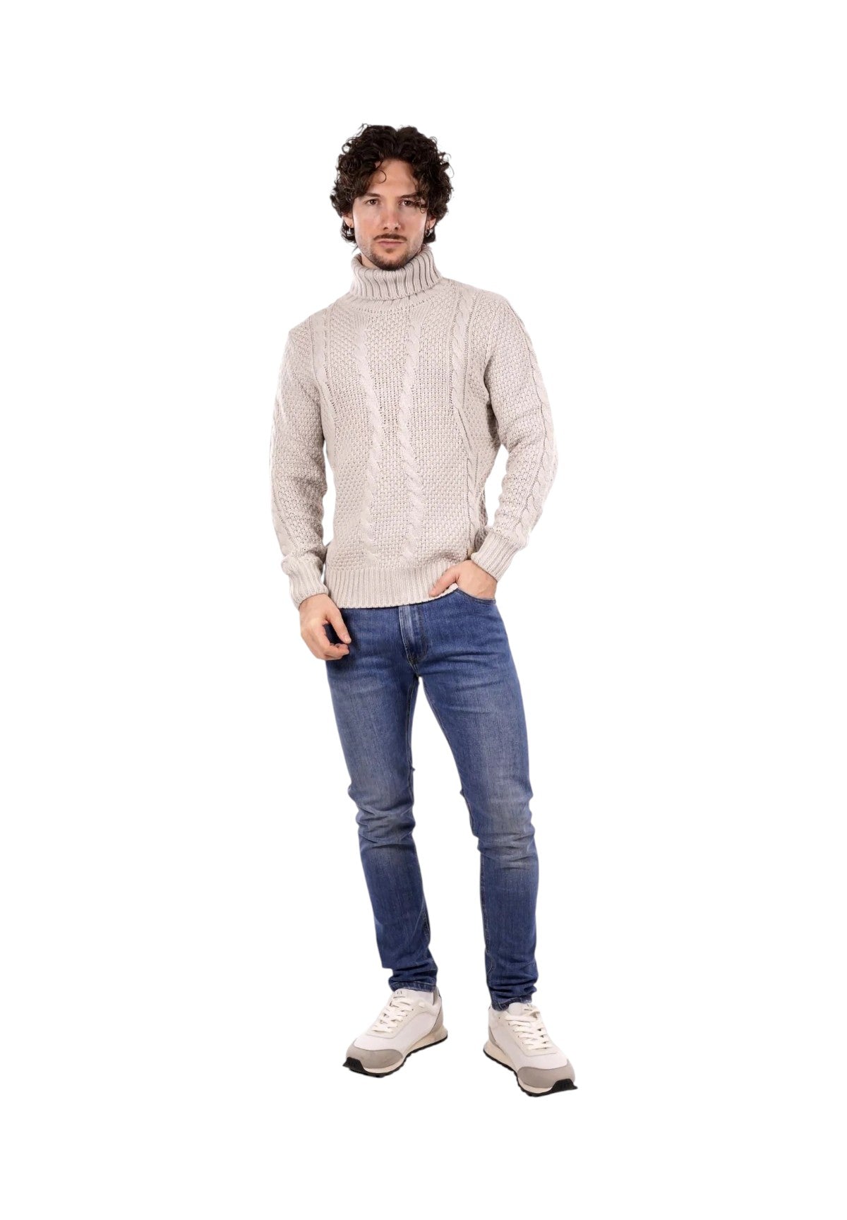 Maglione Collo Alto BW793-F25 Ice
