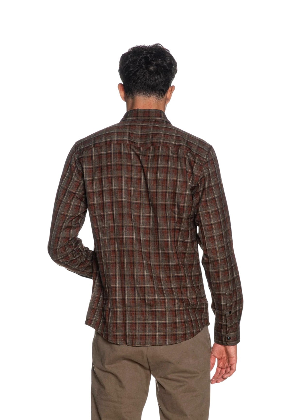 Camicia a Maniche Lunghe GL124DA Brown