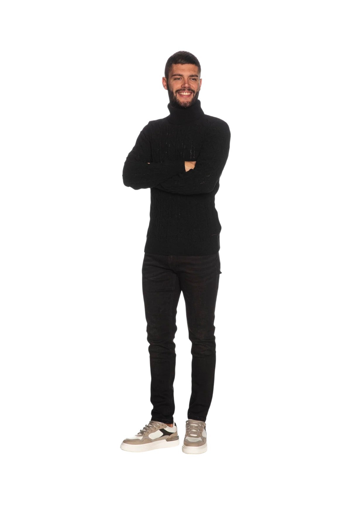 Maglione Collo Alto GL521S-F25 Black