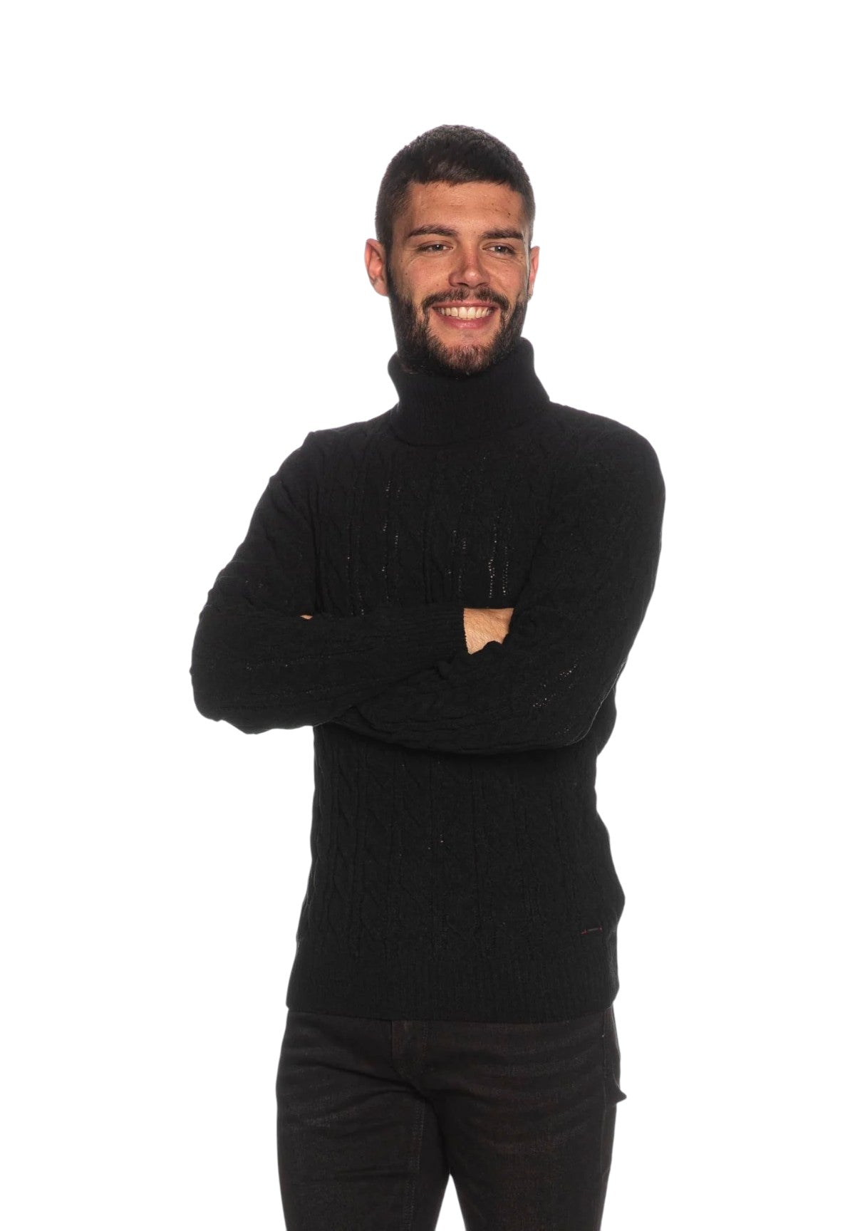 Maglione Collo Alto GL521S-F25 Black
