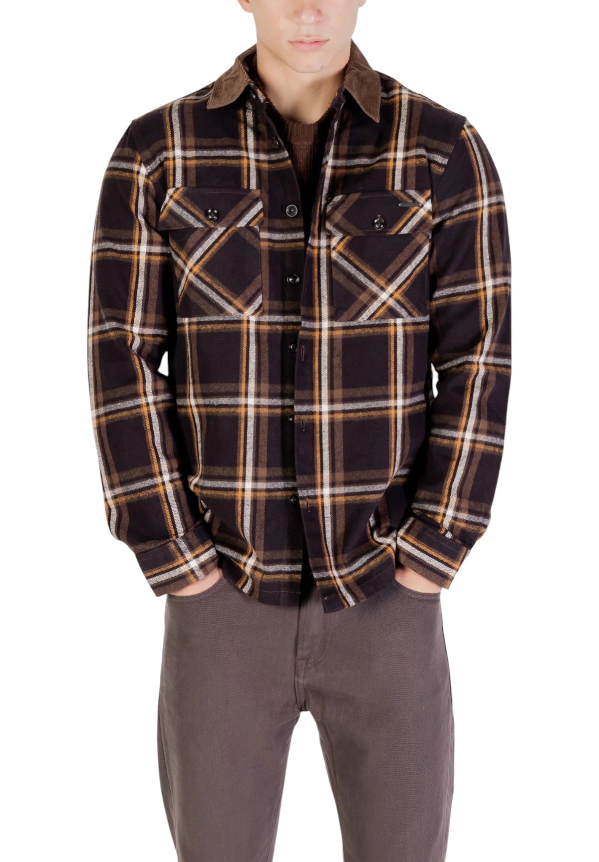 Camicia Overshirt GL7818S Coffee