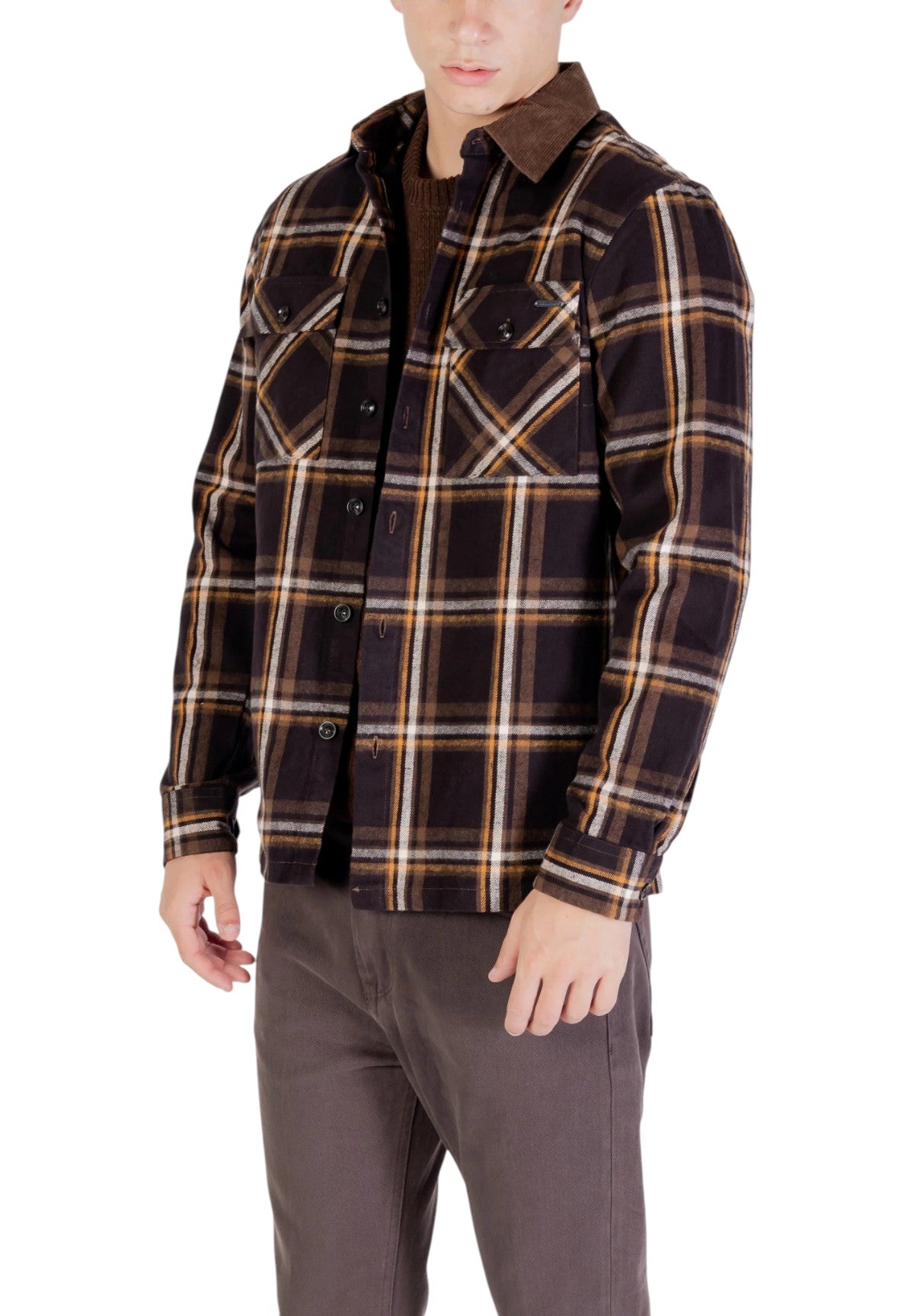 Camicia Overshirt GL7818S Coffee