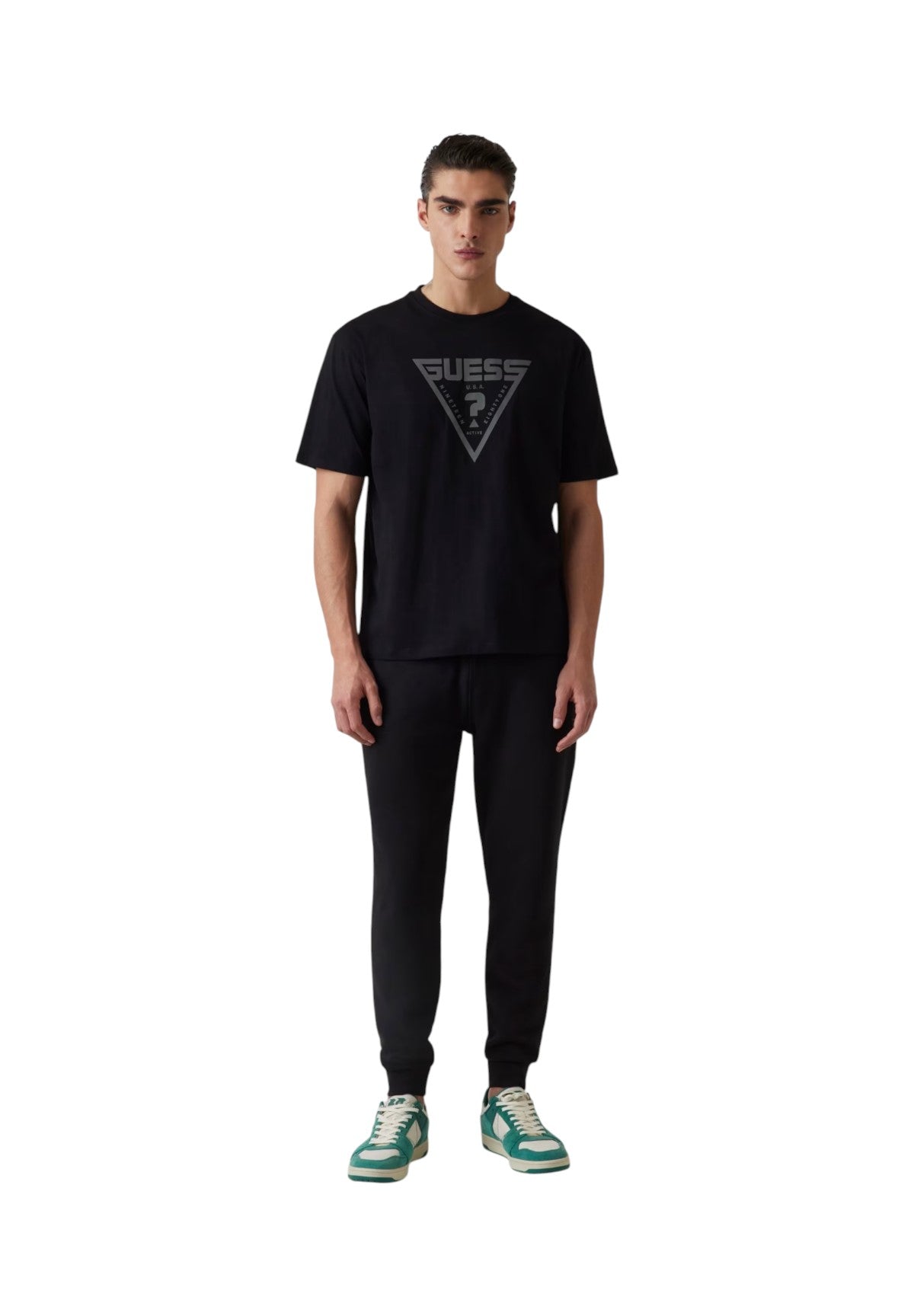 T-shirt a Maniche Corte Azha Z4BI02 Jet Black A996