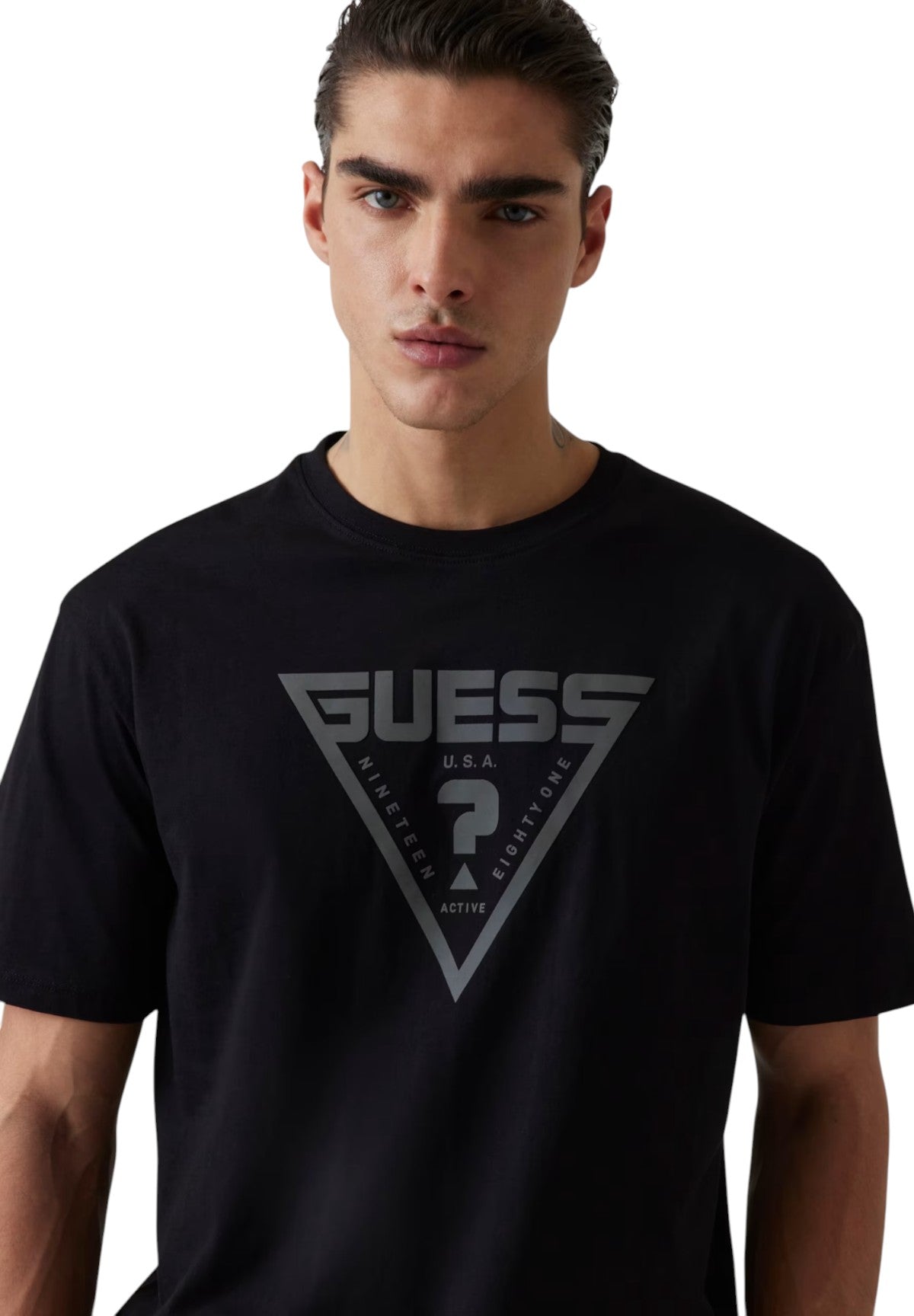 T-shirt a Maniche Corte Azha Z4BI02 Jet Black A996