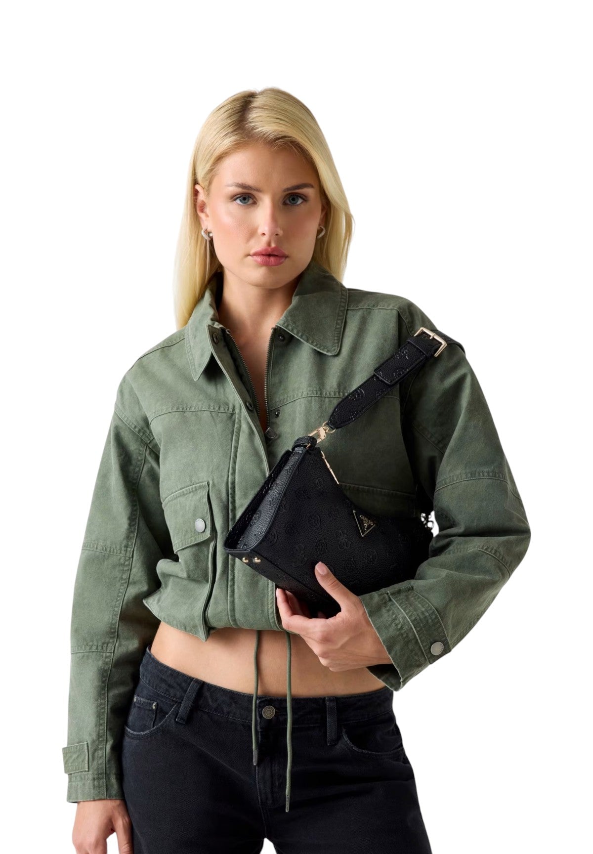 Borsa a Spalla Cresidia 4G HWPD98 Black Logo