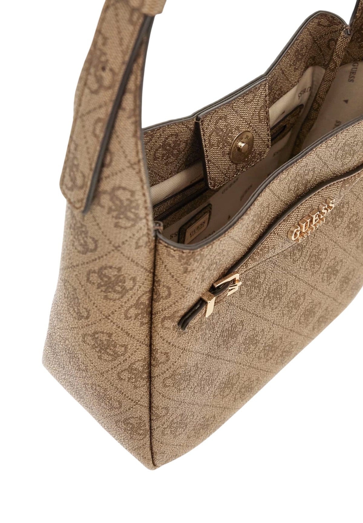 Borsa a Spalla Katya 4G HWSG96 Latte Logo