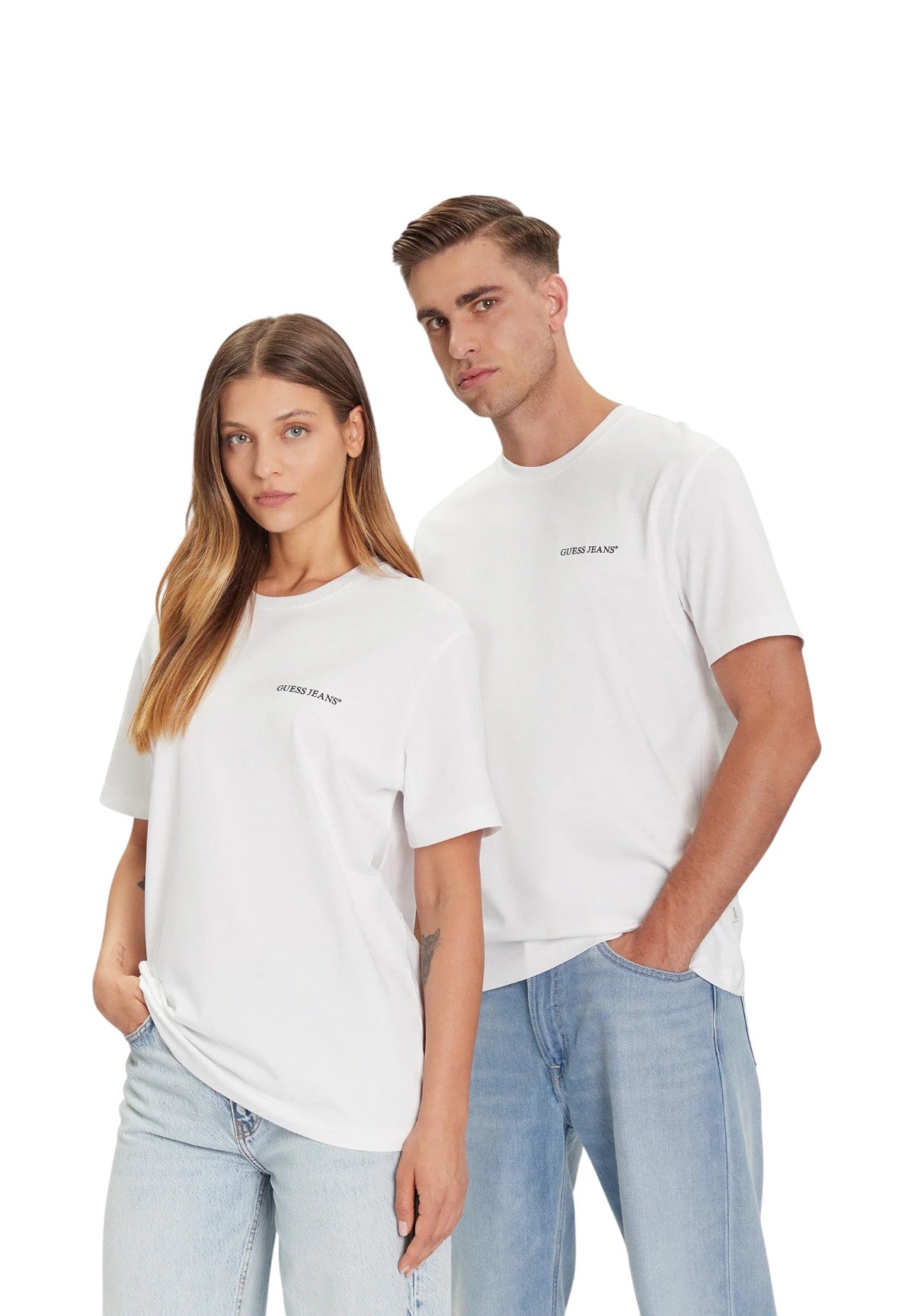 T-shirt a Maniche Corte Unisex M5BI78 Pure White
