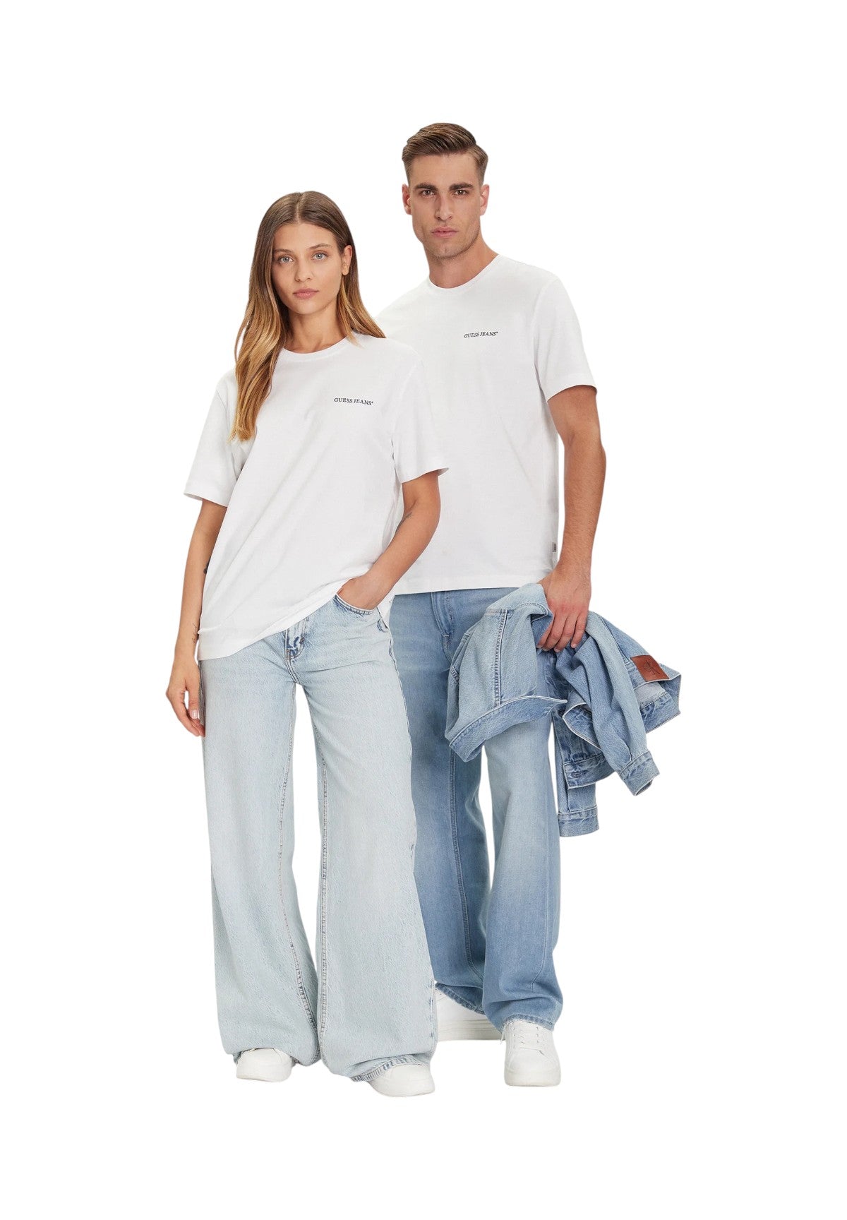 T-shirt a Maniche Corte Unisex M5BI78 Pure White