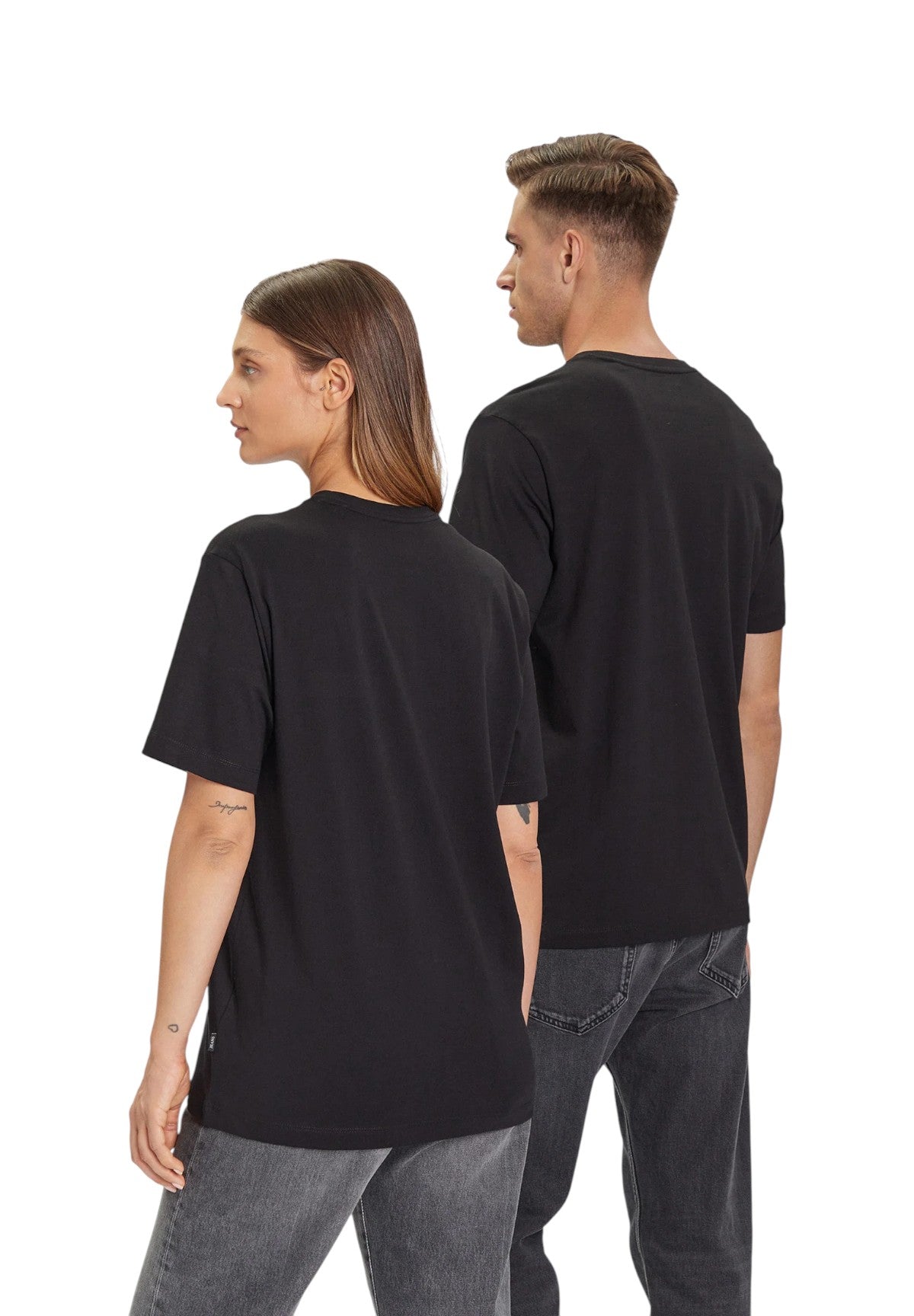 T-shirt a Maniche Corte Unisex M5BI78 Jet Black A996