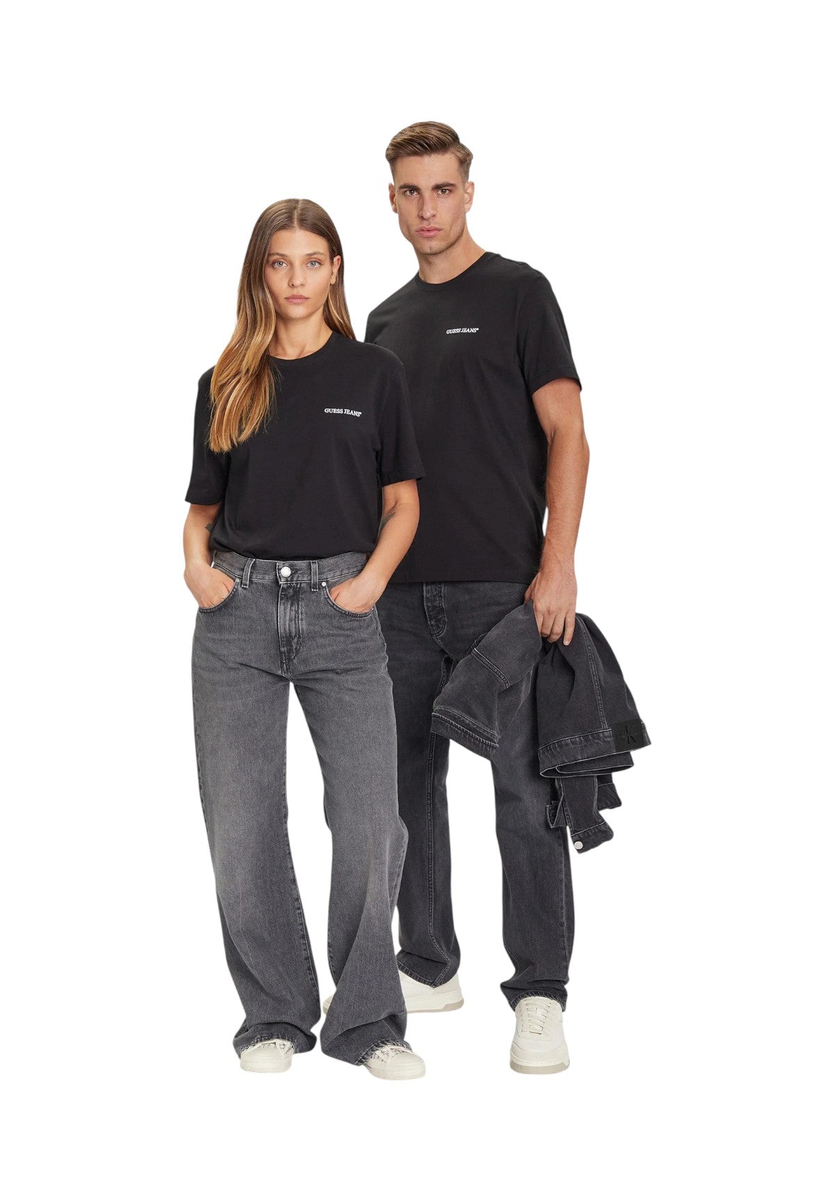 T-shirt a Maniche Corte Unisex M5BI78 Jet Black A996