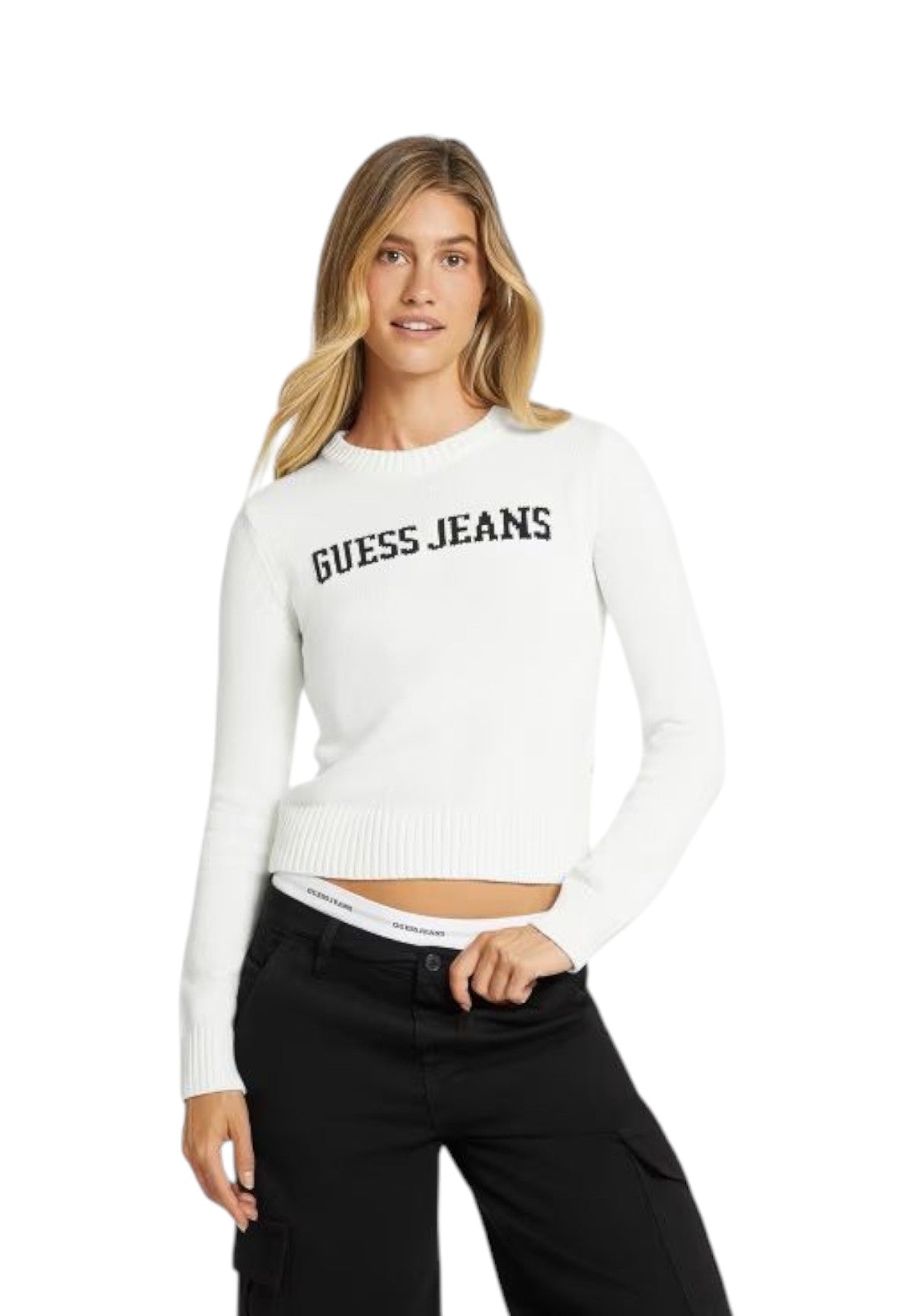 Maglione Girocollo W4BR10 Warm white